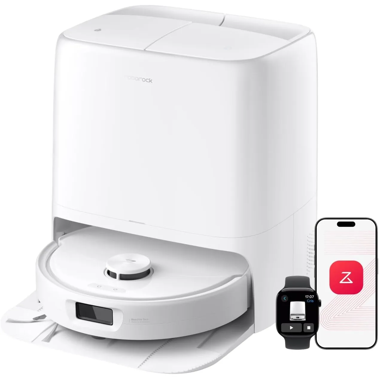 roborock Qrevo 2 Pro Saugroboter mit Wischfunktion, 25.000 Pa Saugkraft