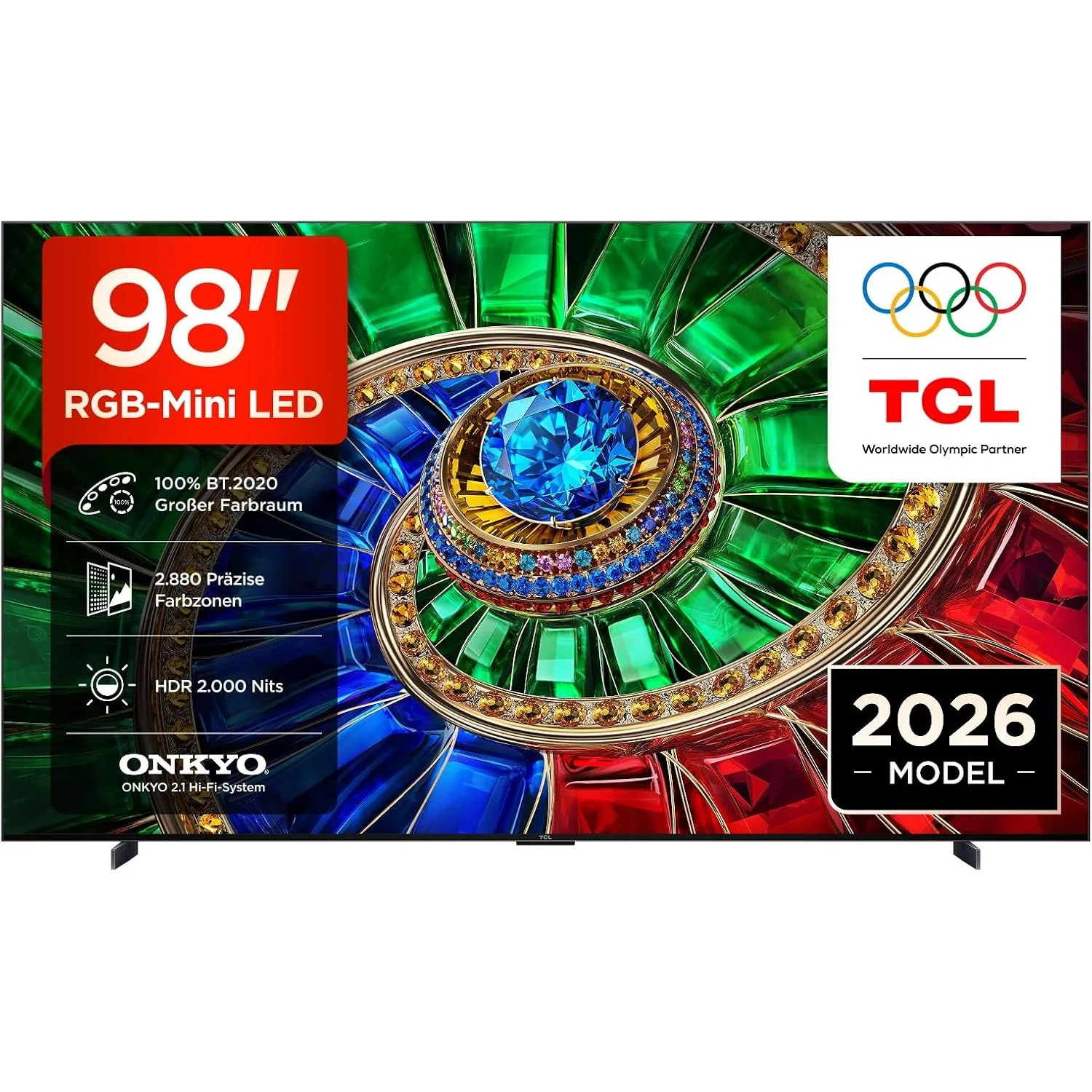 TCL 98RM7L RGB-Mini LED 98 Zoll Fernseher, 4K Smart TV, Google TV, HDR10+