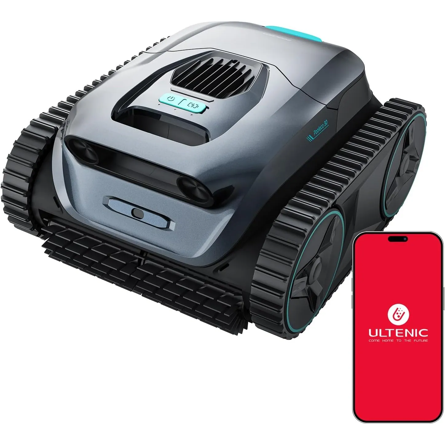 Ultenic (2026 Neu) P30 Poolroboter Wand und Boden, Wasserlinienreinigung, 180μm Ultrafeinfilterkorb, 180 Min Laufzeit, …