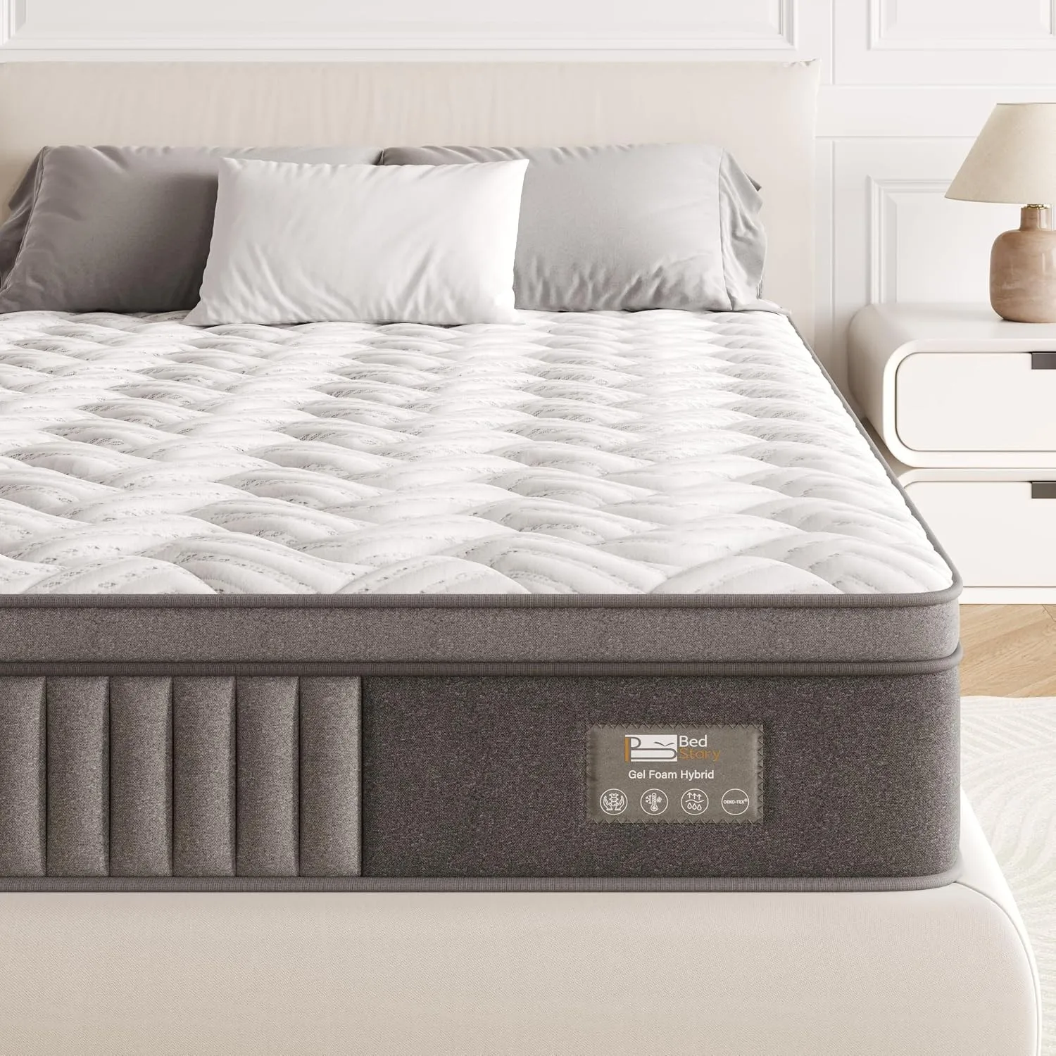 BedStory Matratze 180x200cm, Höhe 20cm Taschenfederkernmatratze, H4 Härtegrad Matratze mit hochdichtem Gedächtnisschaum…