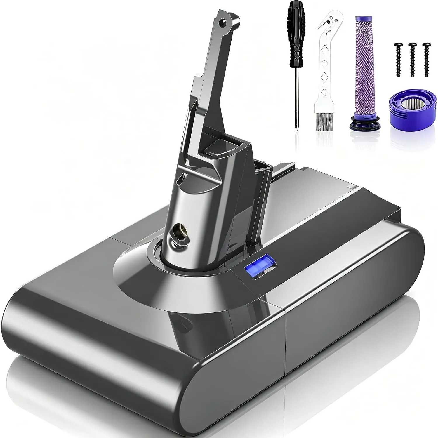 Akku für Dyson V8, Ersatzakku für Dyson SV10 Kompatibel mit V8 215681