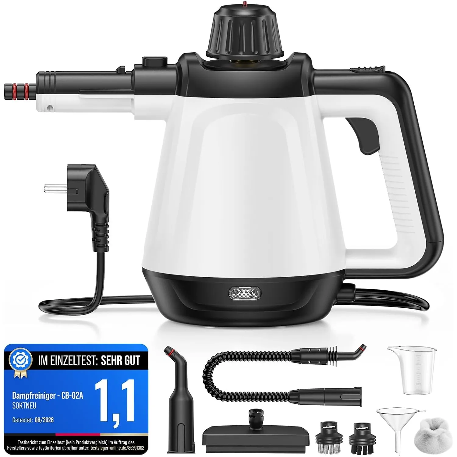Dampfreiniger, 1200W Hochdruck-Dampfreiniger Handgerät für alles
