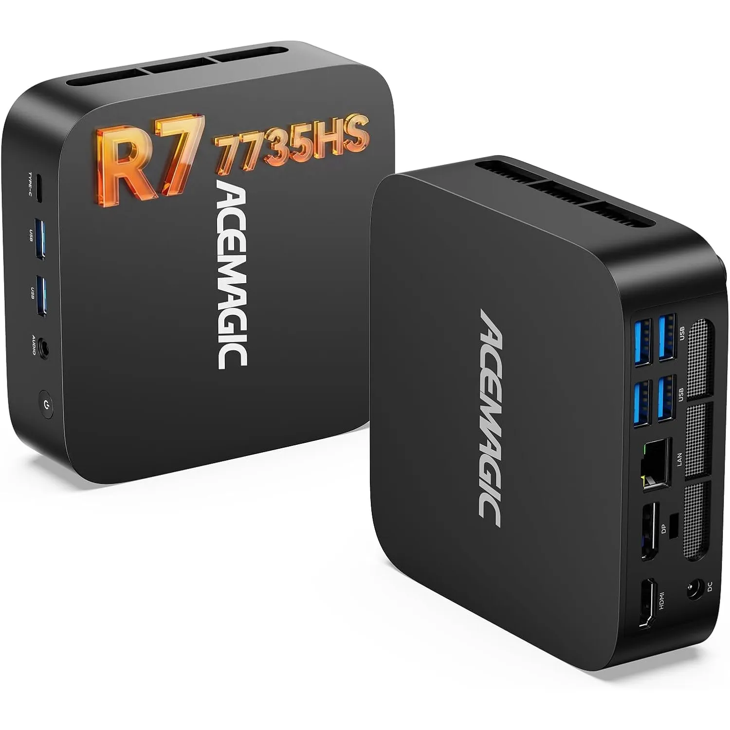ACEMAGIC M1 Mini PC, AMD Ryzen 7 7735HS (bis zu 4,75GHz), 24GB LPDDR5 | 512GB NVMe SSD Win 11 Pro , AMD Radeon 680M, 4K…