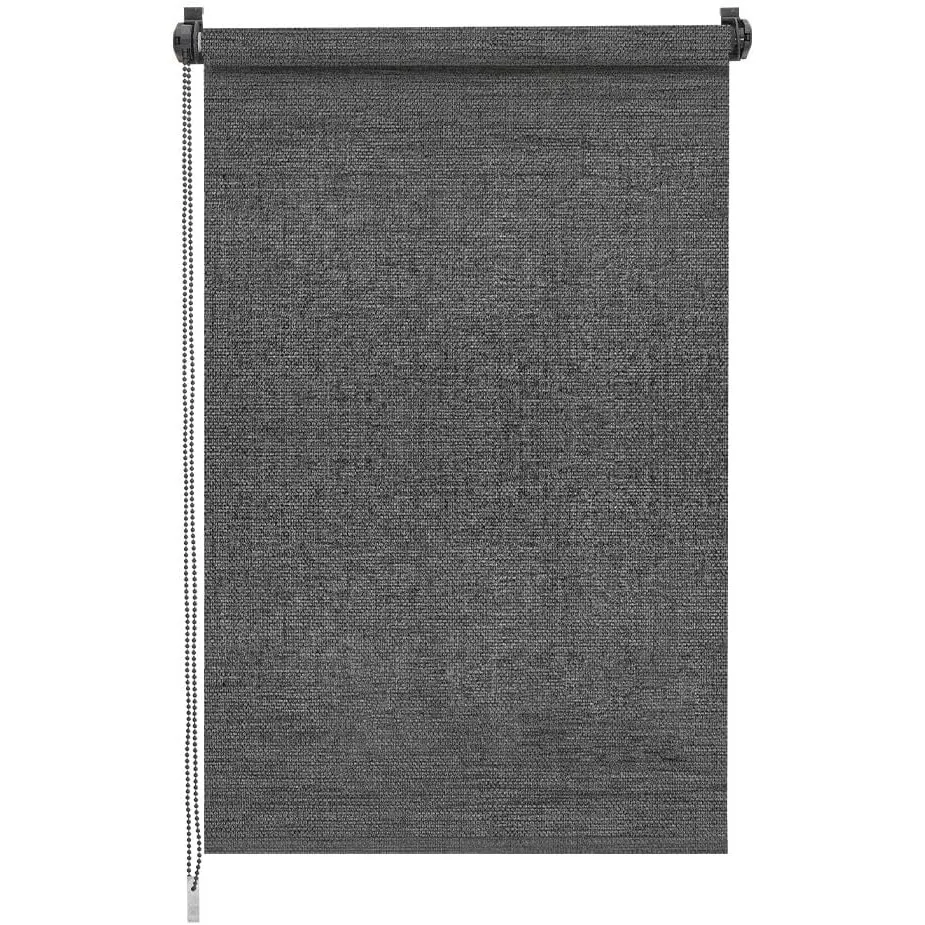 Sekey Lichtdurchlässig Seitenzugrollo ohne Bohren Klemmfix Fensterrollo Sichtschutz und Sonnenschutz 80x130cm Grau