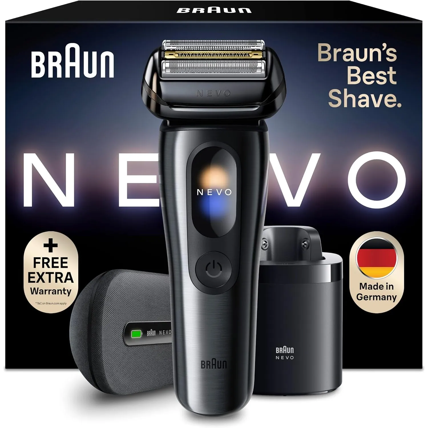 Braun NEVO Rasierer Herren Elektrisch, NEVO17015C, Graphit