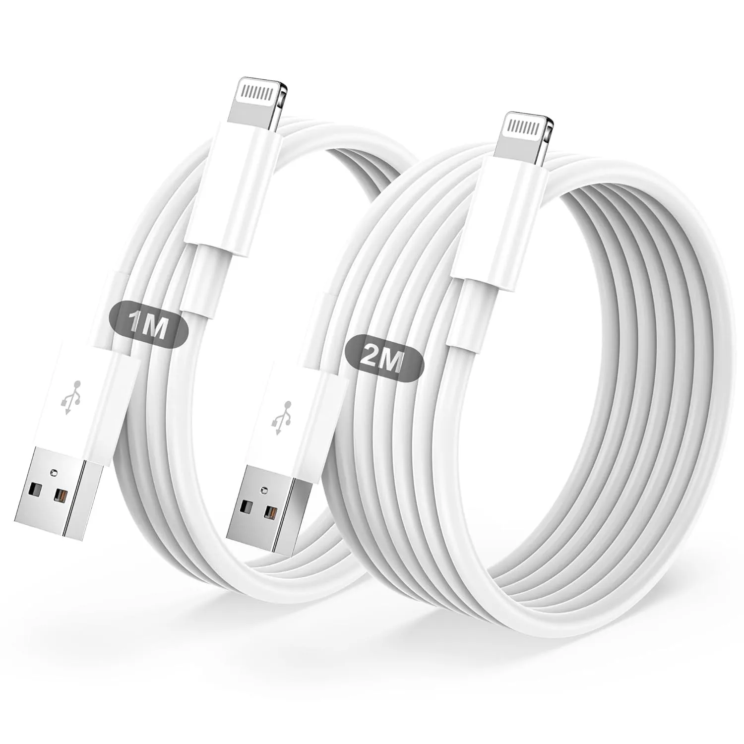 IPhone Ladekabel 2Pack 1M+2M USB auf Lightning Kabel MFi Zertifiziert für Apple Schnellladekabel,für IPhone 14/13/12/11…