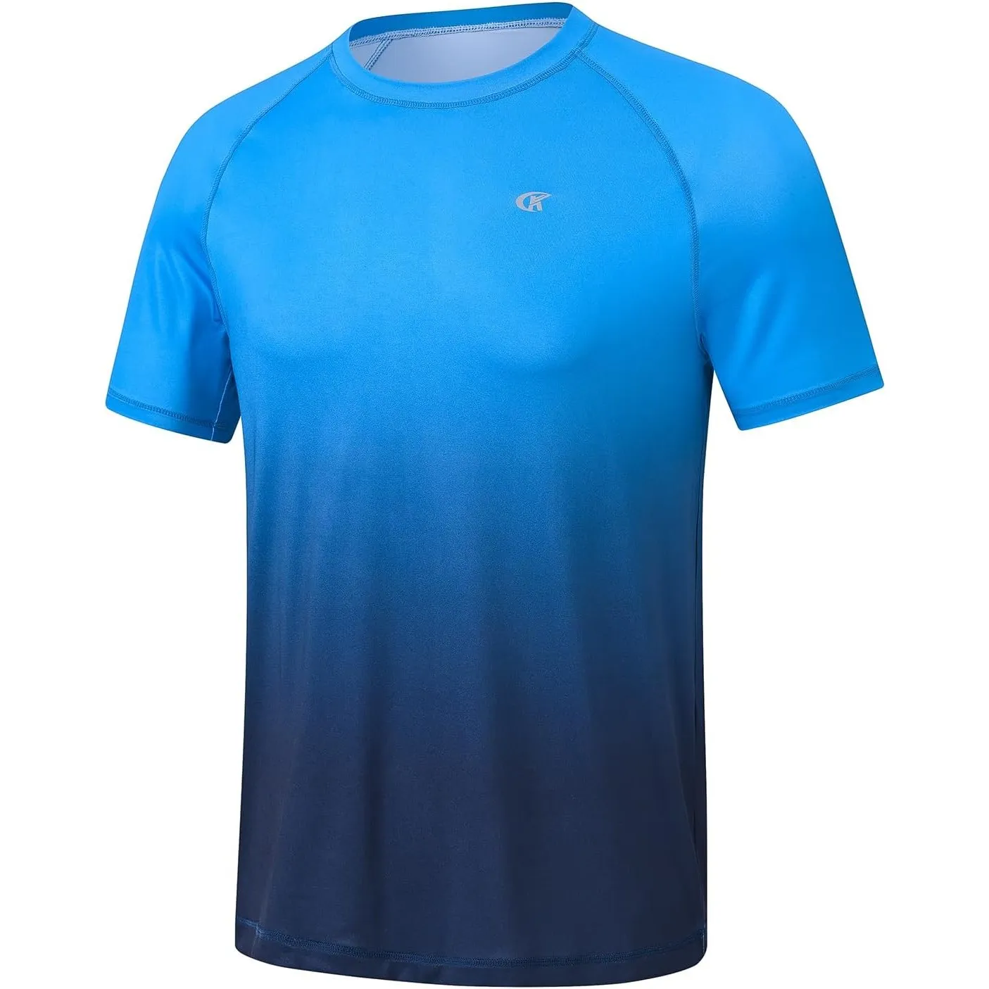 Huayuzh Herren UV Shirt Rashguard T-Shirt Schwimm Shirt Schnelltrocknend Leicht Atmungsaktiv Surfen Angeln Wandern Top