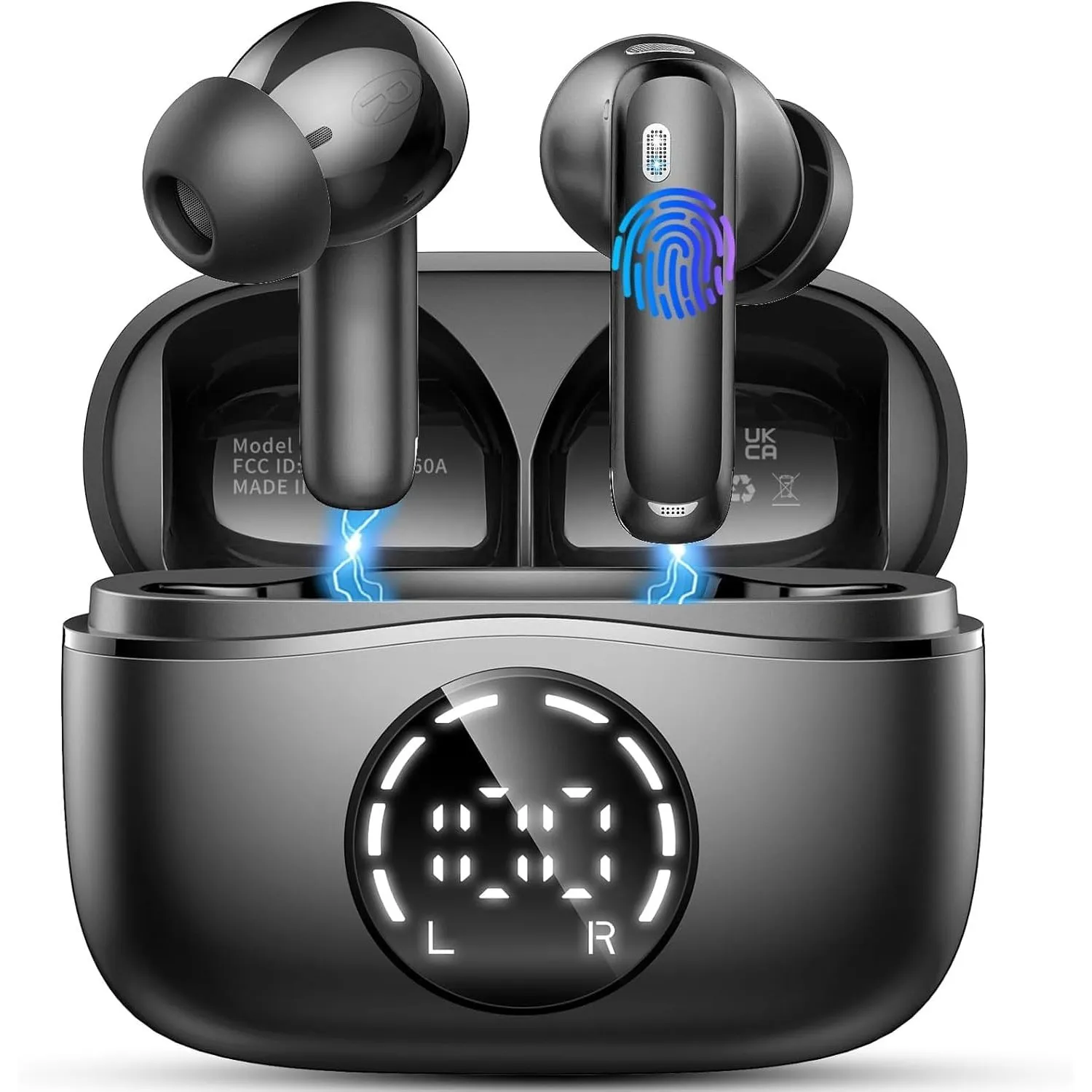 2026 Bluetooth Kopfhörer, Kopfhörer Kabellos Bluetooth 5.4, 56 Std Spielzeit In Ear Kopfhörer mit 6 ENC Noise Cancellin…