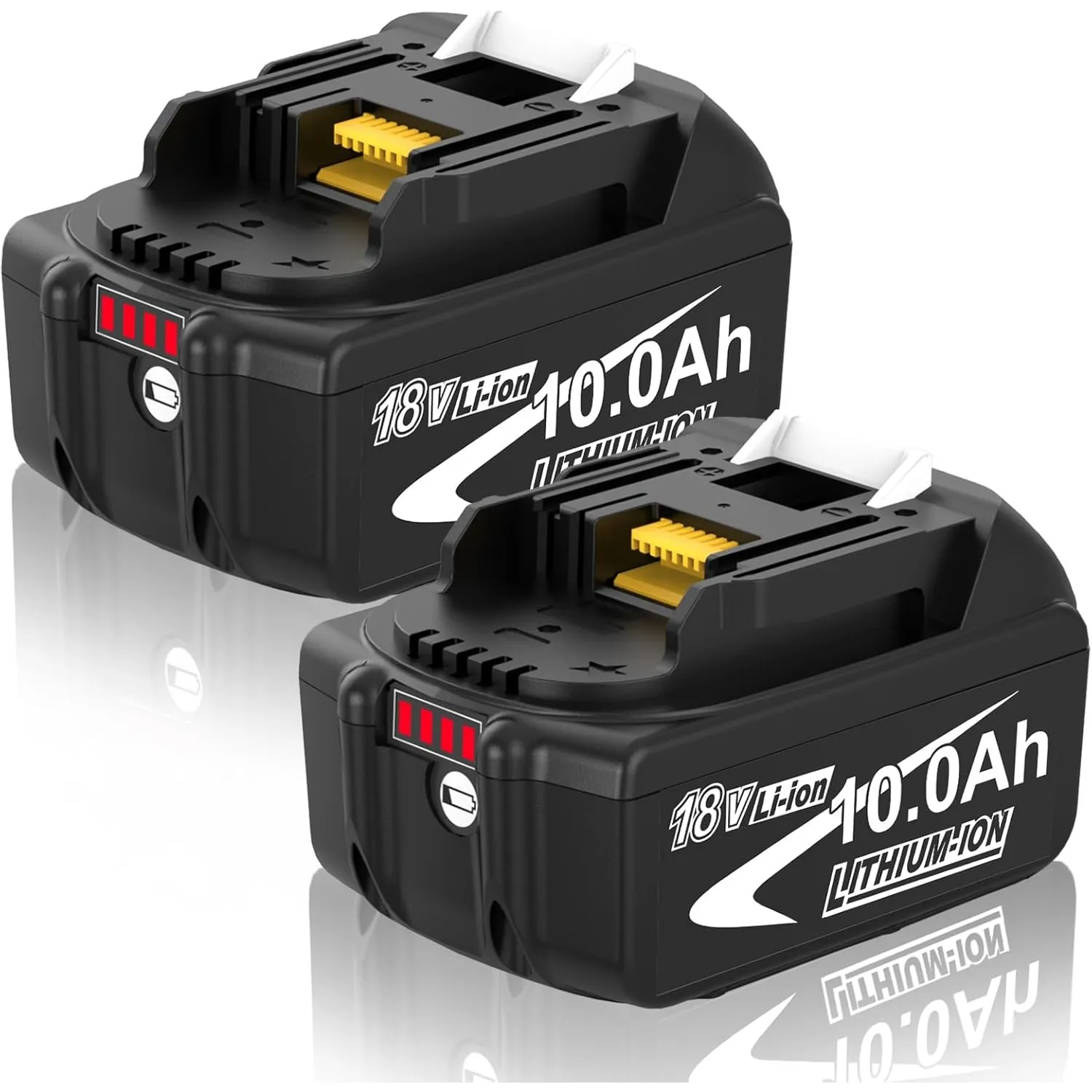 2 Stück 10.0Ah Ersatzakku für Makita Akku 18V LXT BL1850B/BL1860B – Kompatibel mit DC18RD/DC18RC Ladegerät & 18V LXT Ge…