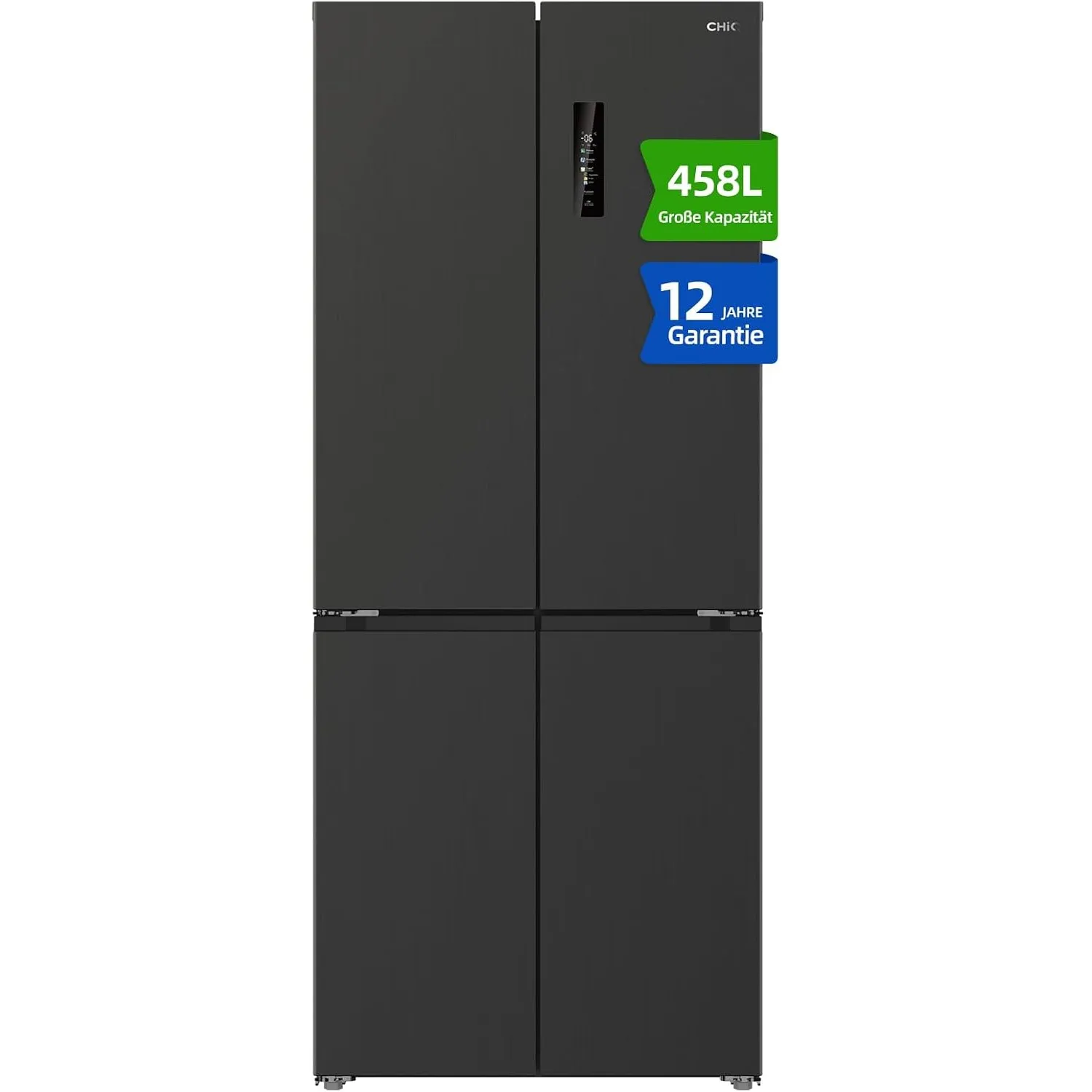 CHiQ French Door Kühlschrank, 458L,No Frost,190 cm Höhe, MultiAirflow