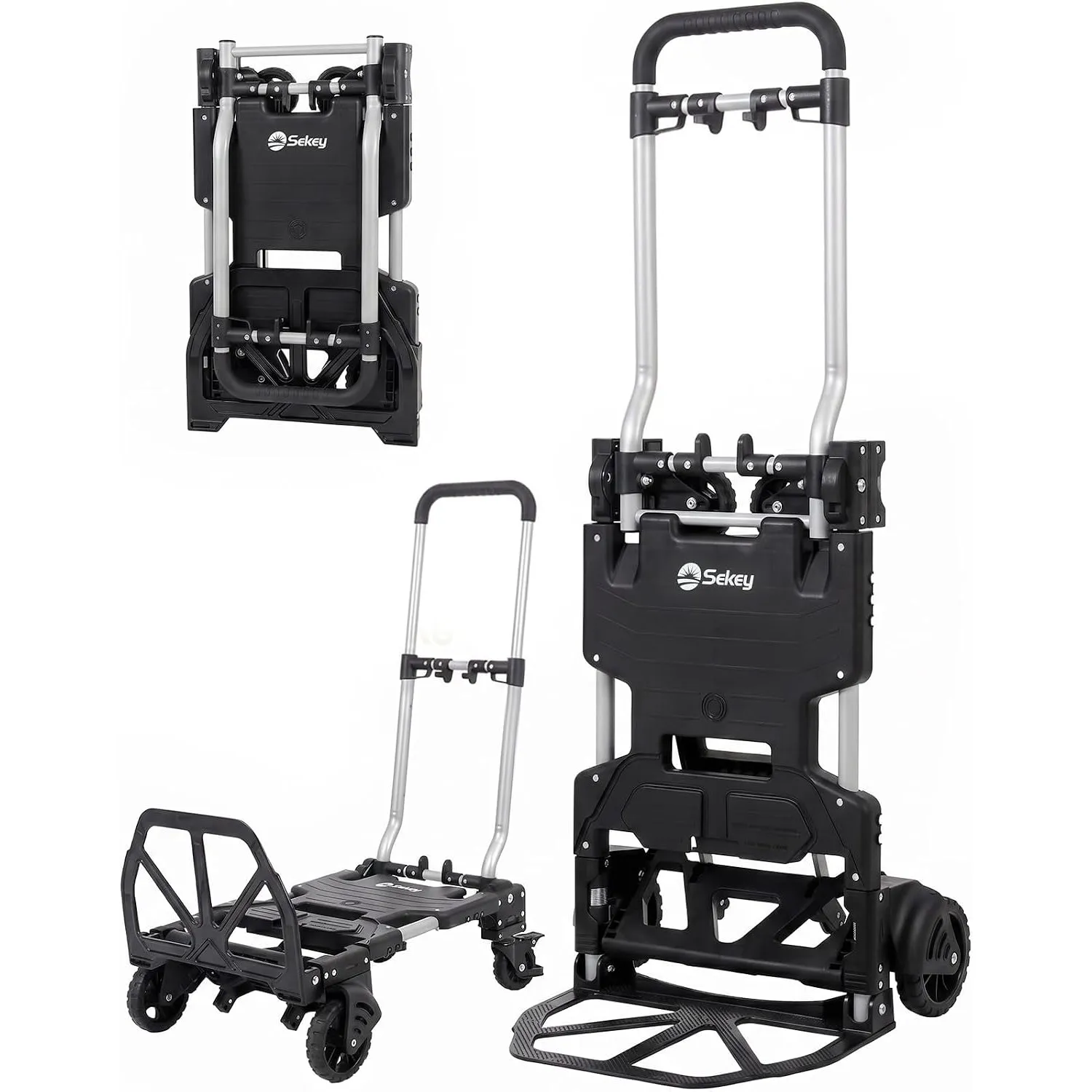 Sekey Flex 2-in-1-Serie | Sackkarre Klappbar Transportwagen Plattformwagen