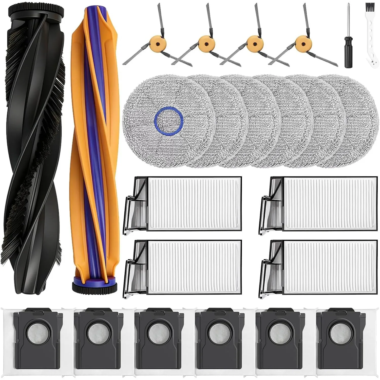 24 Stück Zubehör für Dreame X60 Max Ultra Complete / X60 Ultra Staubsauger