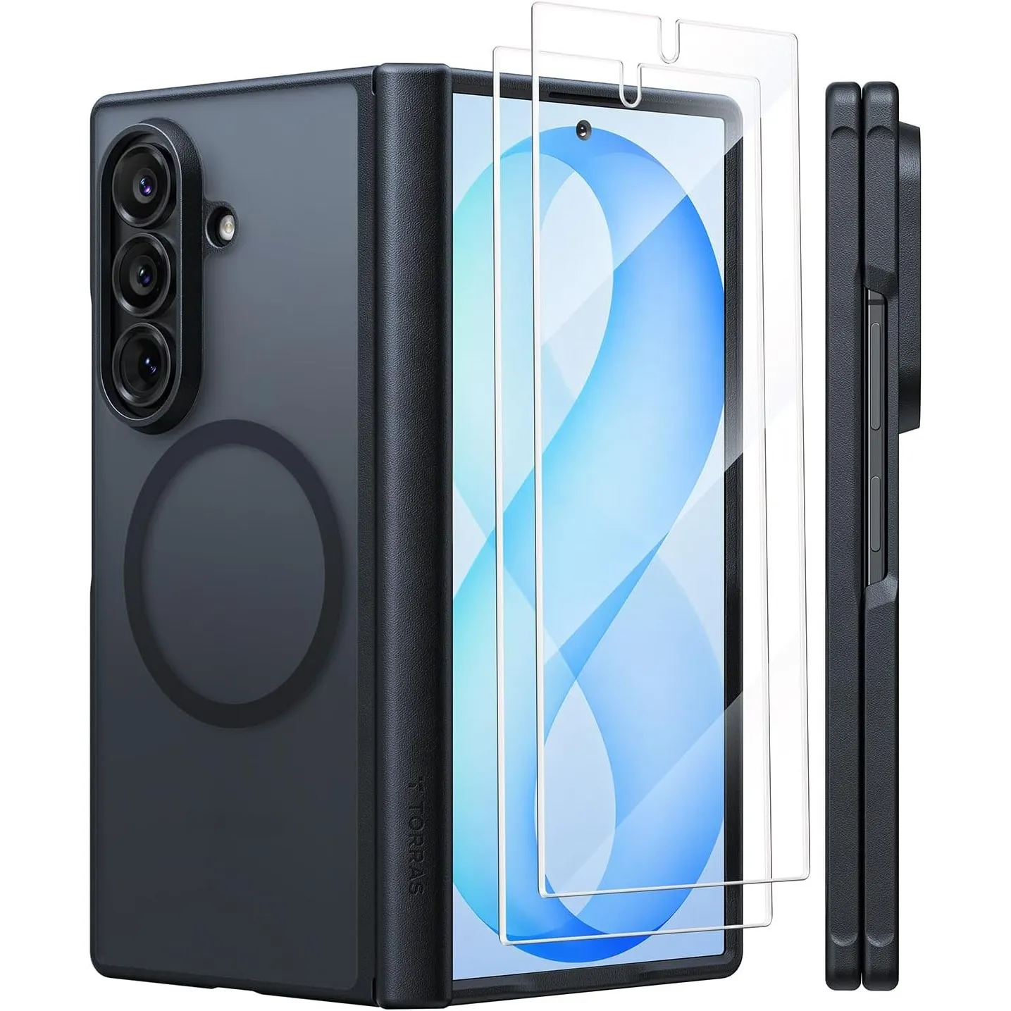 TORRAS Guardian-Mag für Samsung Galaxy Z Fold 8 Ultra Hülle, Schwarz