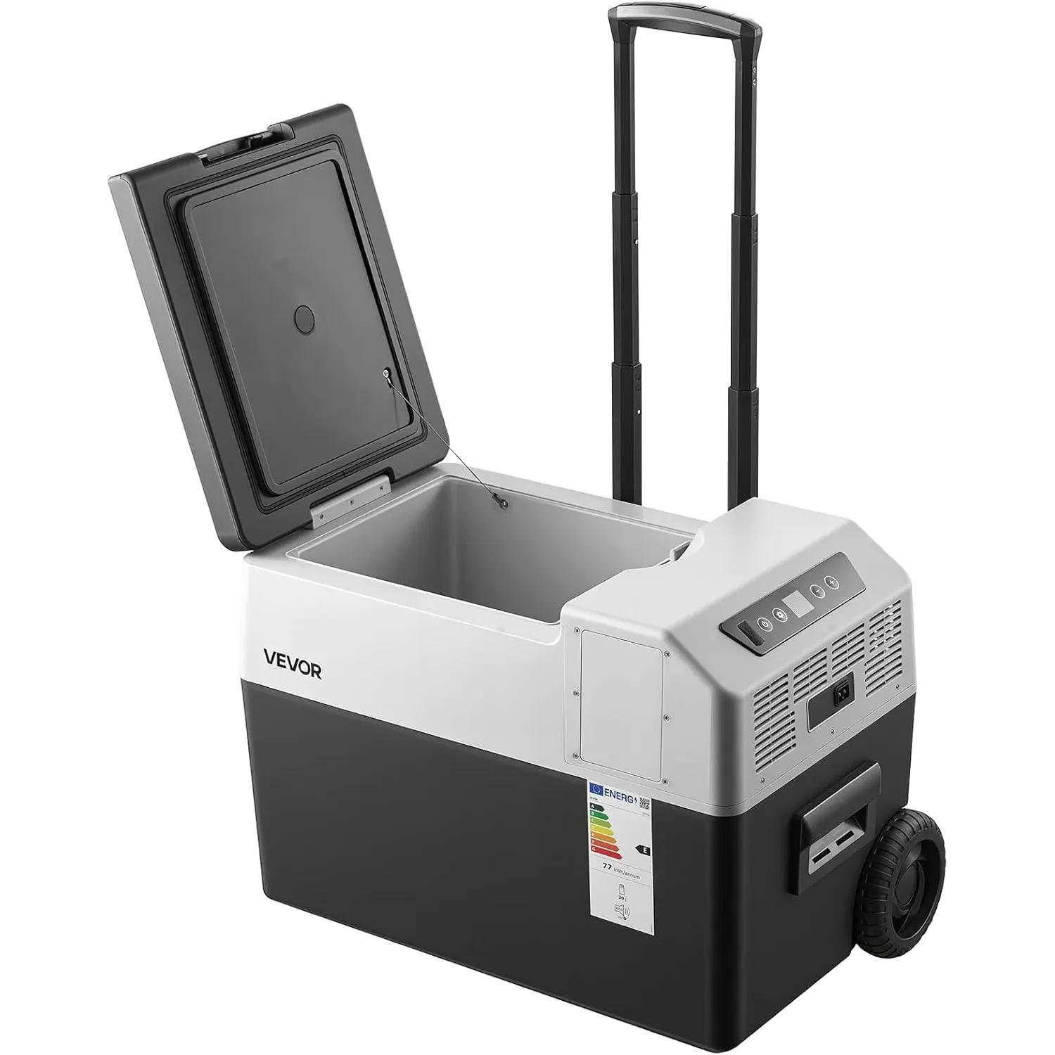 VEVOR Kompressor Kühlbox 30 L, Auto Kühlschrank mit, Griff, App-Steuerung & Rädern, 12 V/24 V DC, 100–240 V AC, -22 °C …