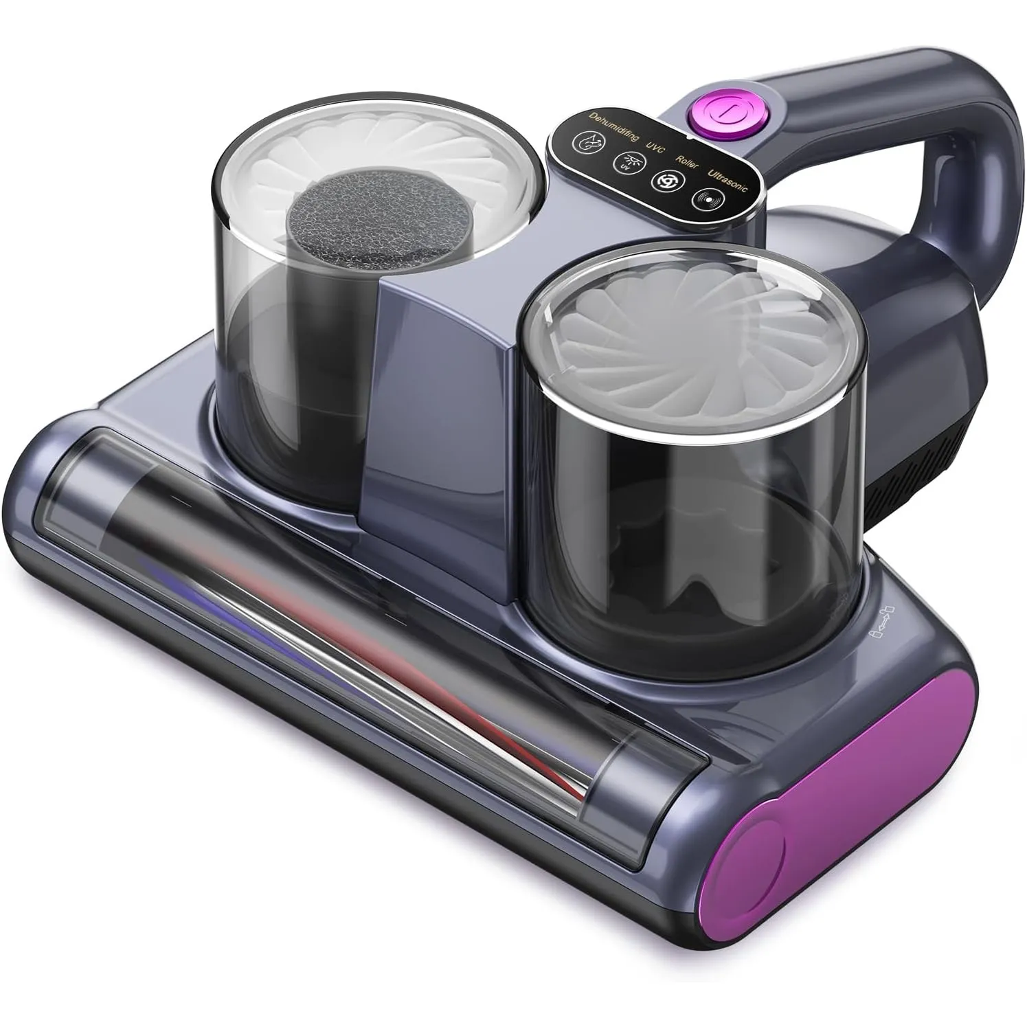 Milbensauger für Matratzen mit UV-C-Licht,Milbensauger 12000Pa Starke Absaugung,HEPA-Filter,Heißluft,Ultraschall,Matrat…