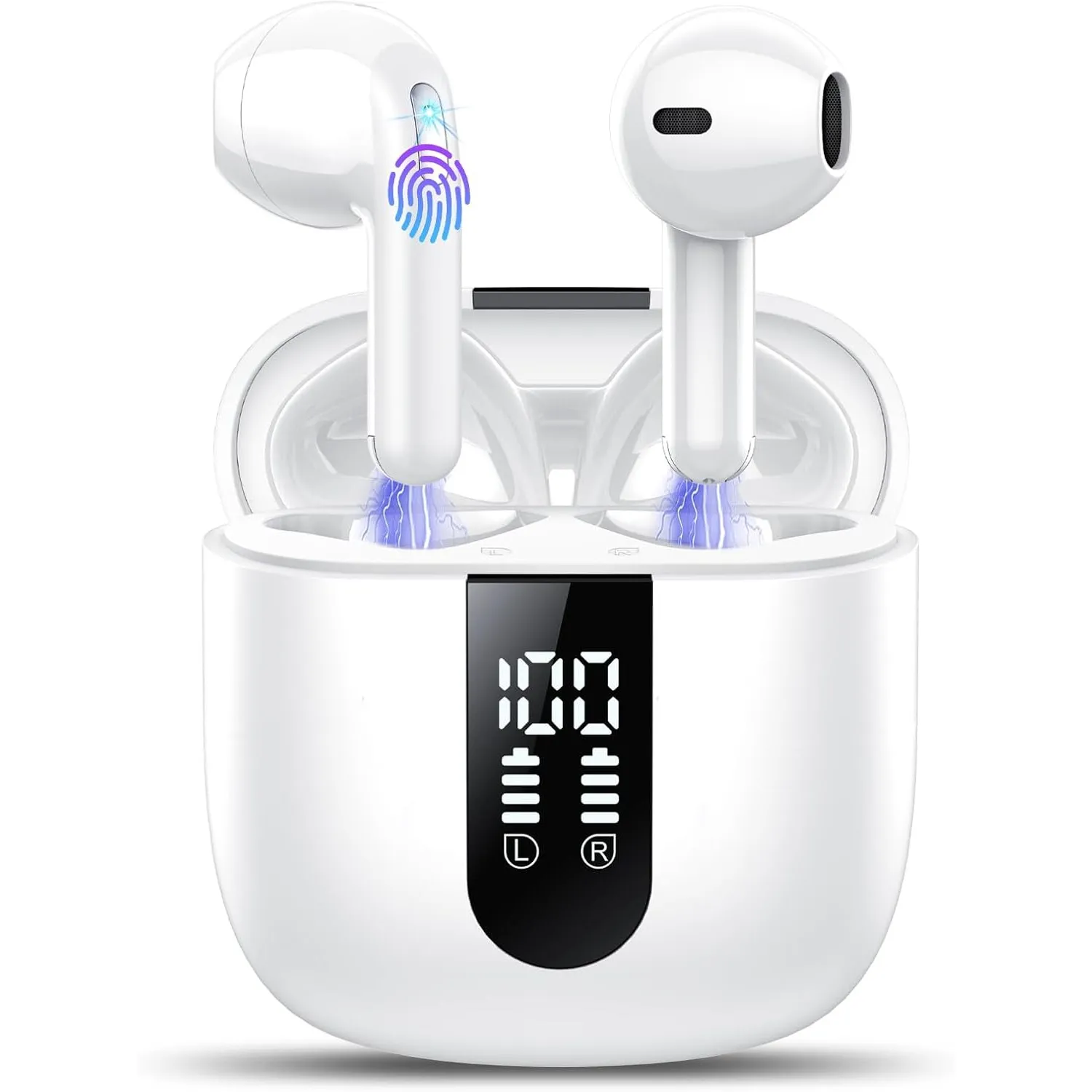 Bluetooth Kopfhörer, In Ear Kopfhörer Kabellos Bluetooth 5.4 Kabellose Kopfhörer mit 4 Mic, 2026 Kabellose Kopfhörer 50…