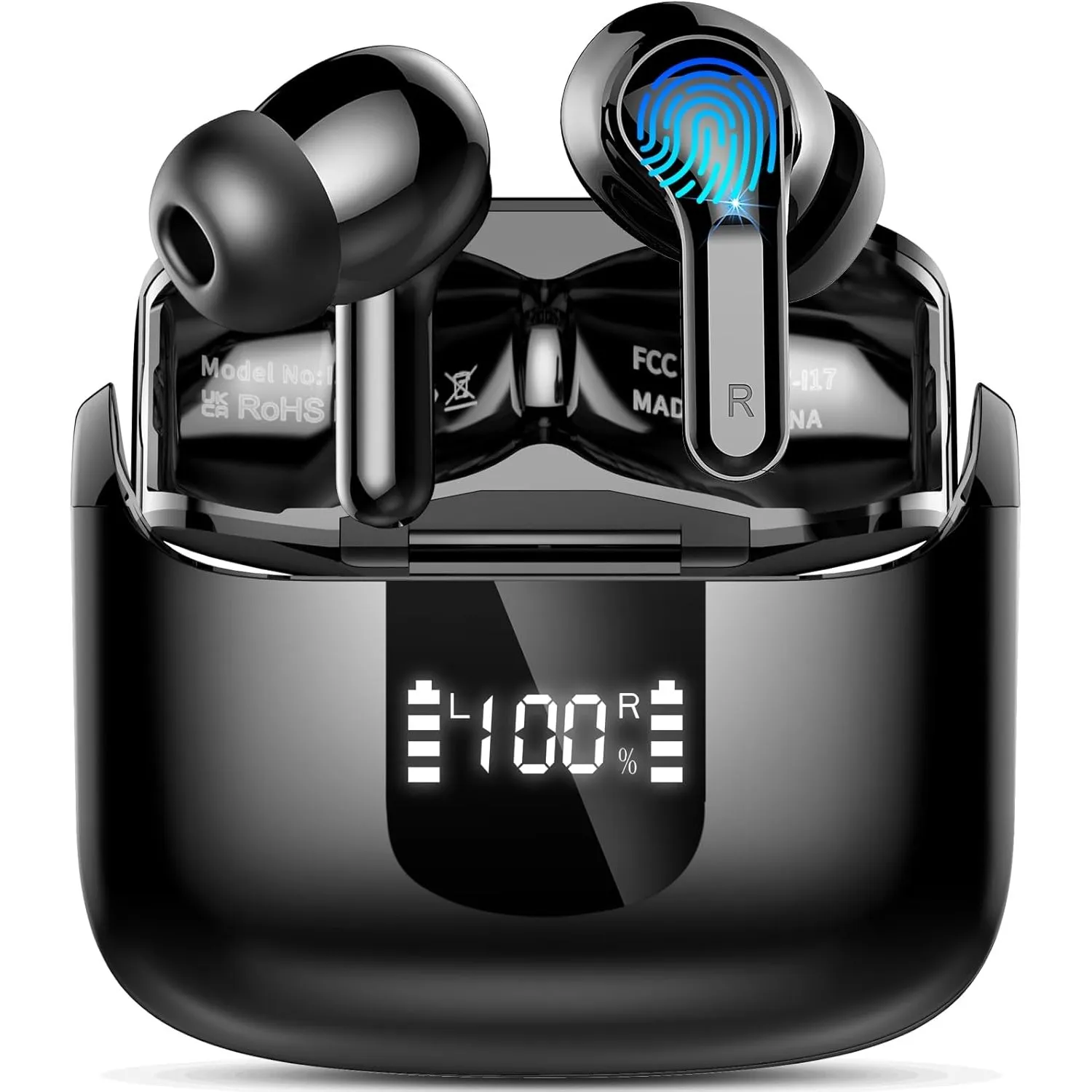 2026 Kopfhörer Kabellos Bluetooth 5.4, 6D Stereo Bluetooth Kopfhörer, 56Std Tiefer Bass ENC Noise Cancelling Wireless E…
