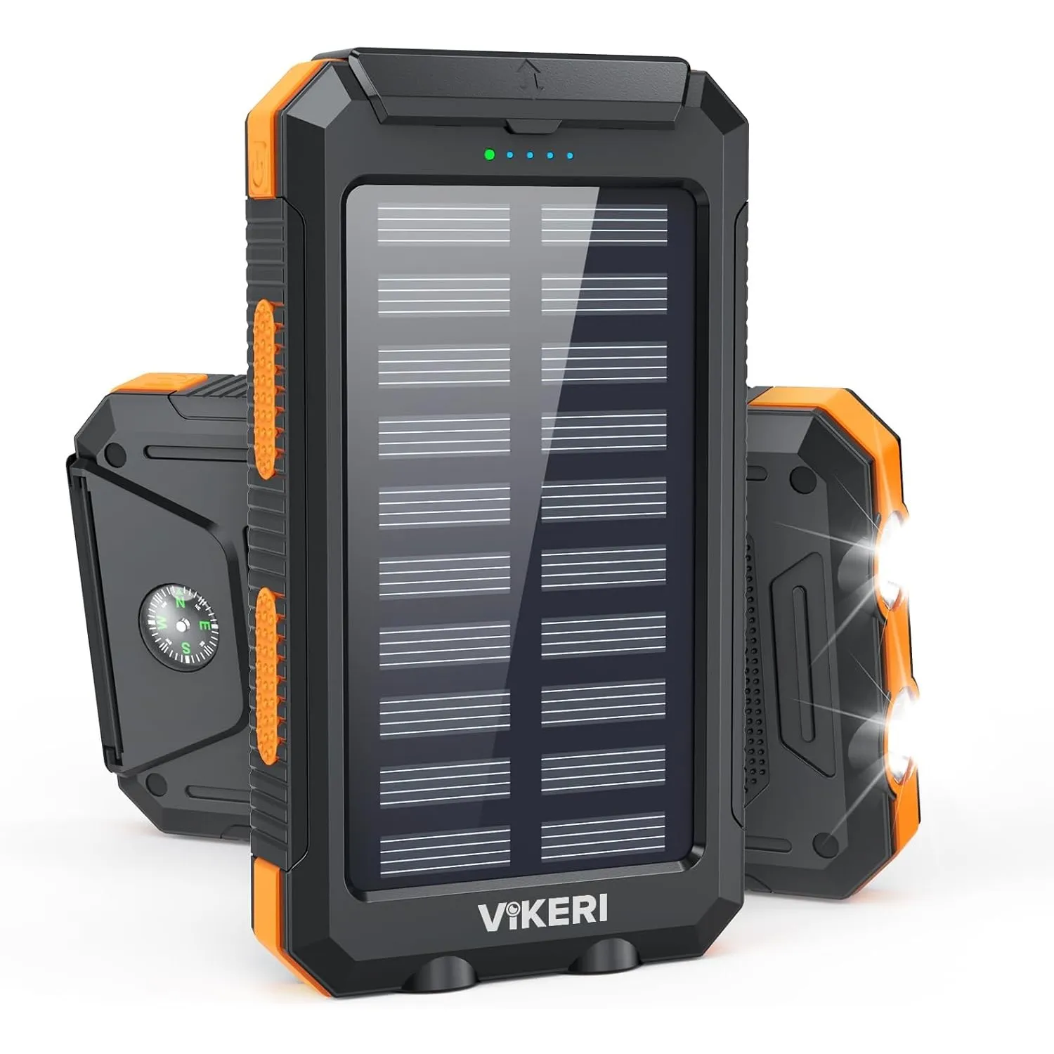 Vikeri Solar Powerbank 26800mAh, Powerbank Solar Wasserdichtes USB C Externer Akku mit 4 Outputs, Power Bank für Smartp…