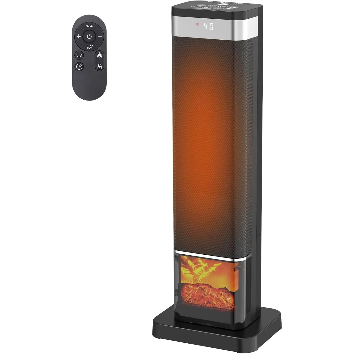 Heizlüfter 2000W 40dB Leise Energiesparend Überhitzungs- & Kippschutz