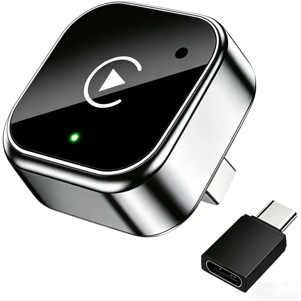 2in1 Wireless CarPlay Adapter für iPhone & Android Auto, USB-C, Plug & Play
