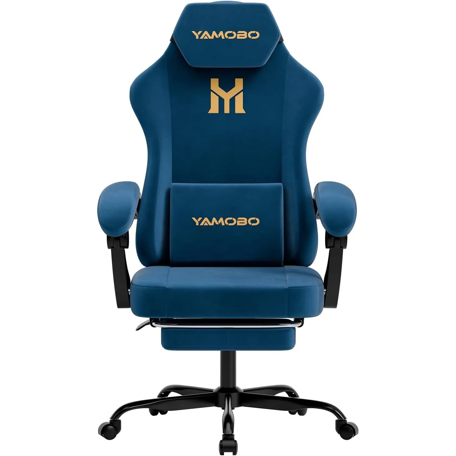 Gaming Stuhl Ergonomisch mit Massagefunktion, Fußstütze und Kopfstütze, 150 kg Belastbarkeit, Gaming Chair Gamer Stuhl …