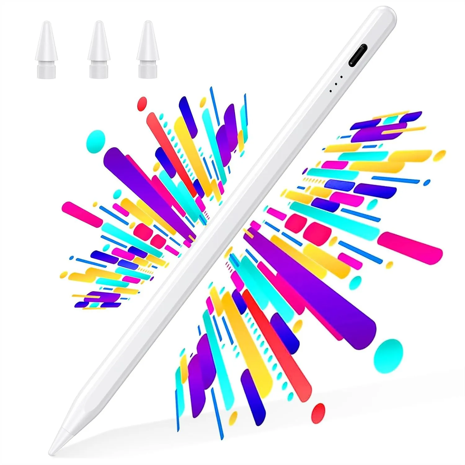 BAZO Stift für iPad 2018-2026, 2X Schnellladung, Palm Rejection