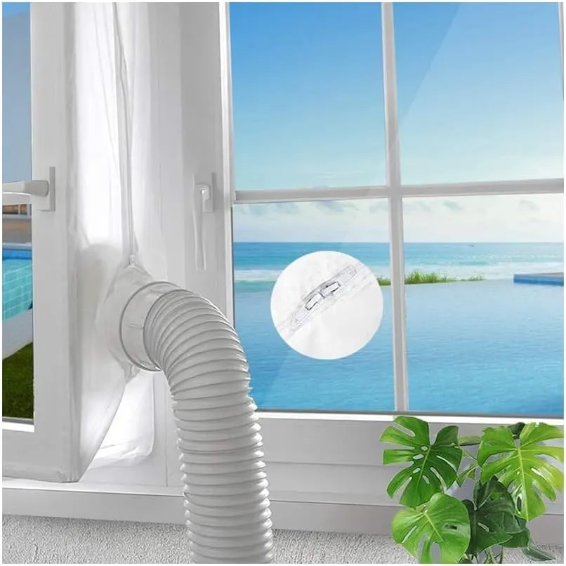 Fensterdichtung 400CM 158inch für mobile Klimageräte Klimaanlagen | flexible Dichtung für Fenster, Dachfenster & Flügel…