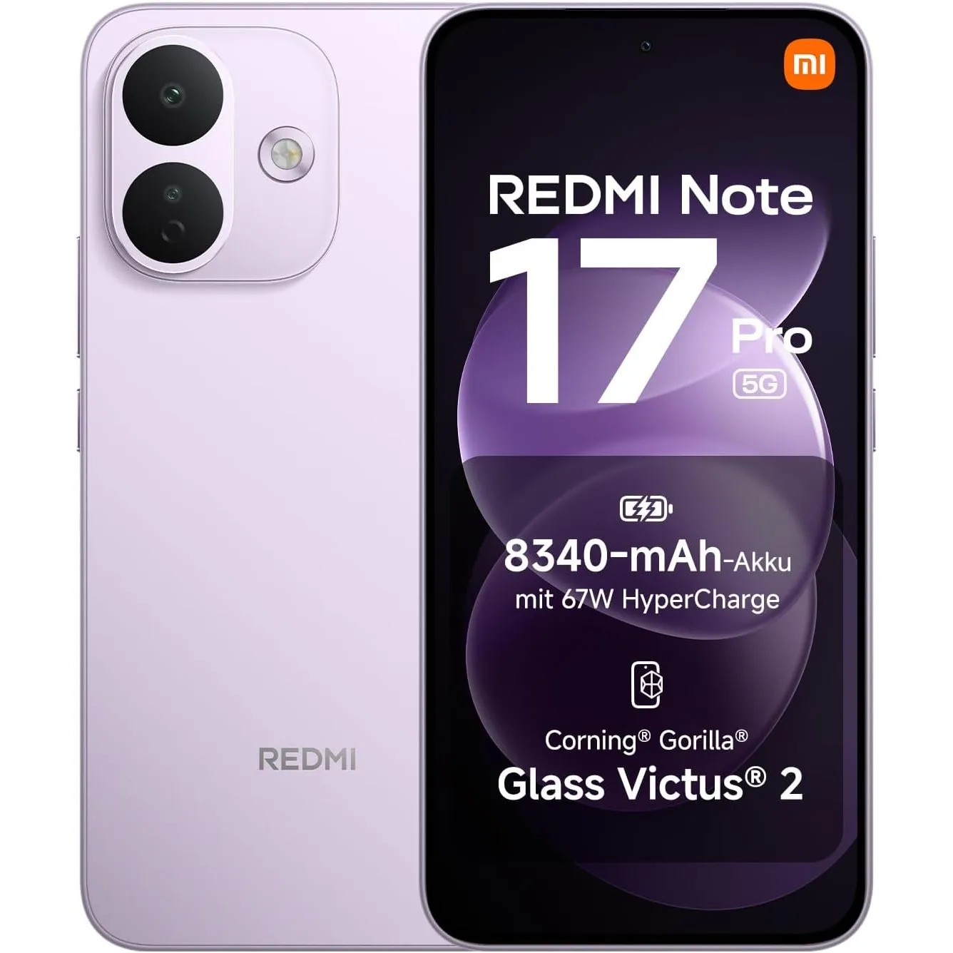 Xiaomi REDMI Note 17 Pro 5G, Smartphone 8+512 GB, Purple, 8340 mAh Akku
