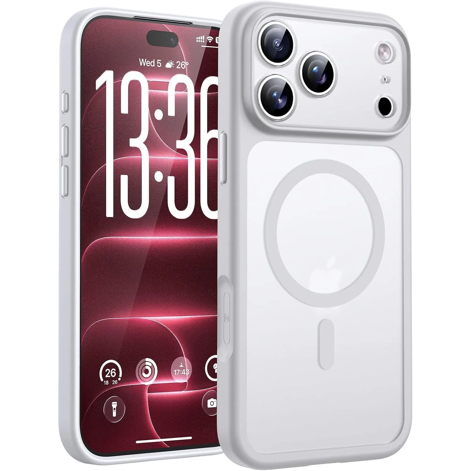 TOCOL für iPhone 18 Pro Max Hülle, Kompatibel mit MagSafe, Weiß