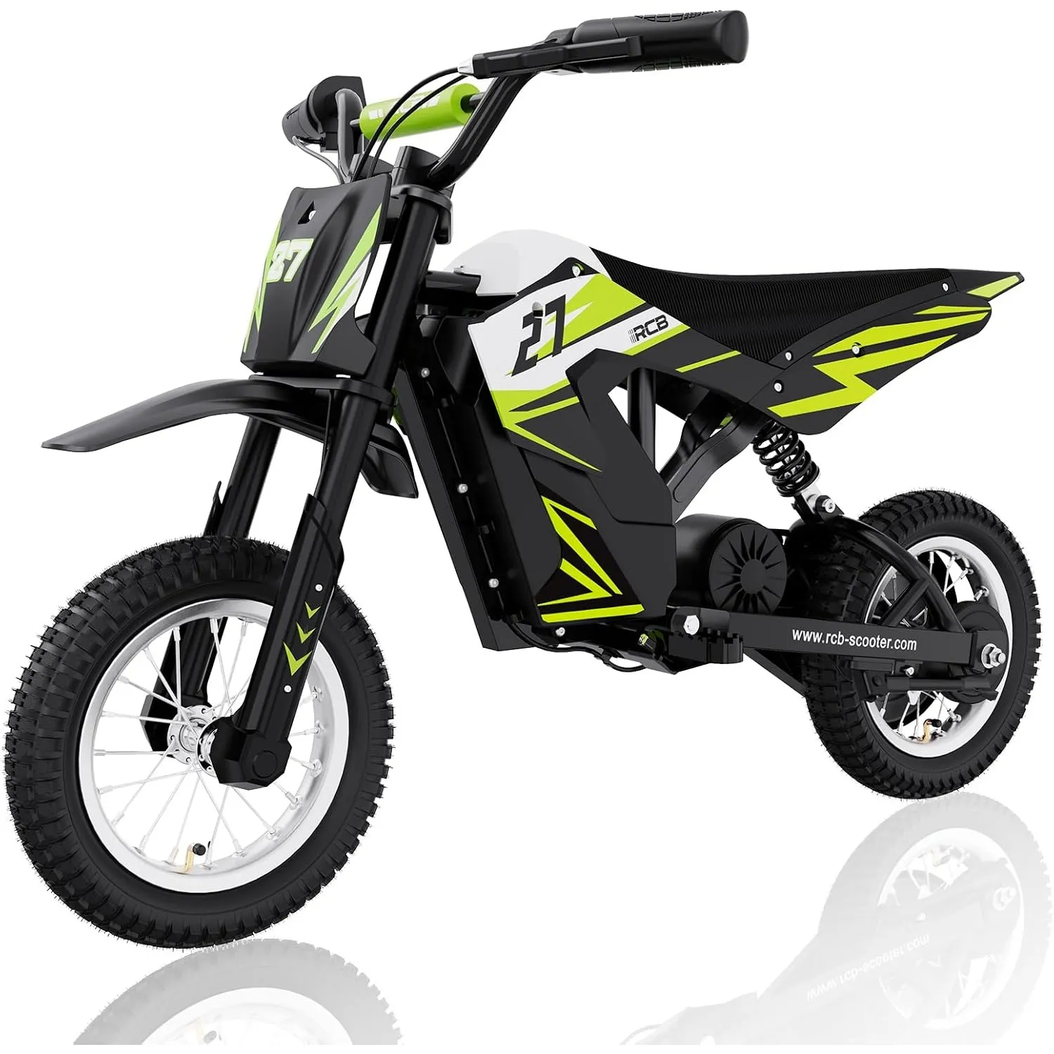 RCB R9X Elektro Motorrad Kinder, 12 Zoll Luftreifen, Elektromotorrad mit Leistungsstarker Motor,5,2Ah Akku,3 Geschwindi…