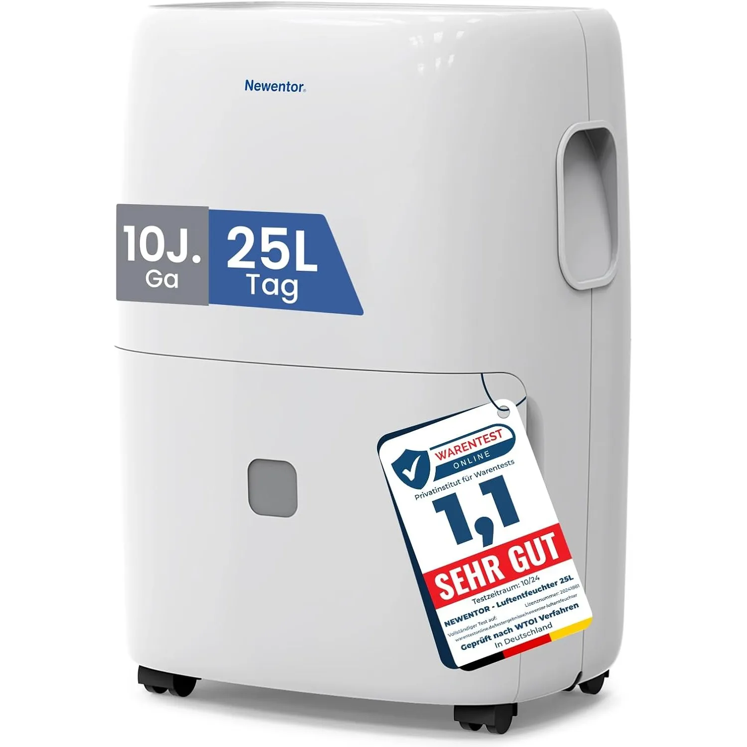 Newentor Luftentfeuchter elektrisch 25L, Entfeuchter elektrisch keller, Raumentfeuchter elektrisch, Dehumidifiers for h…