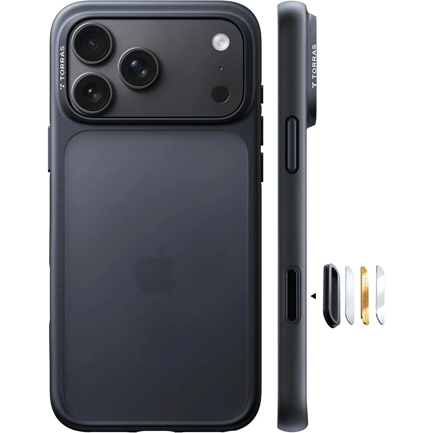 TORRAS Guardian für iPhone 18 Pro Hülle, Militärschutz Case, Matt Schwarz