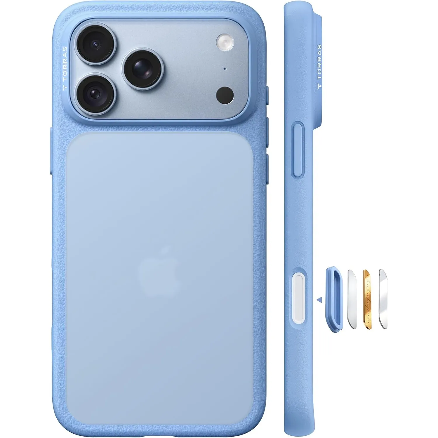 TORRAS Guardian für iPhone 18 Pro Max Hülle Militärschutz, Matt Blau
