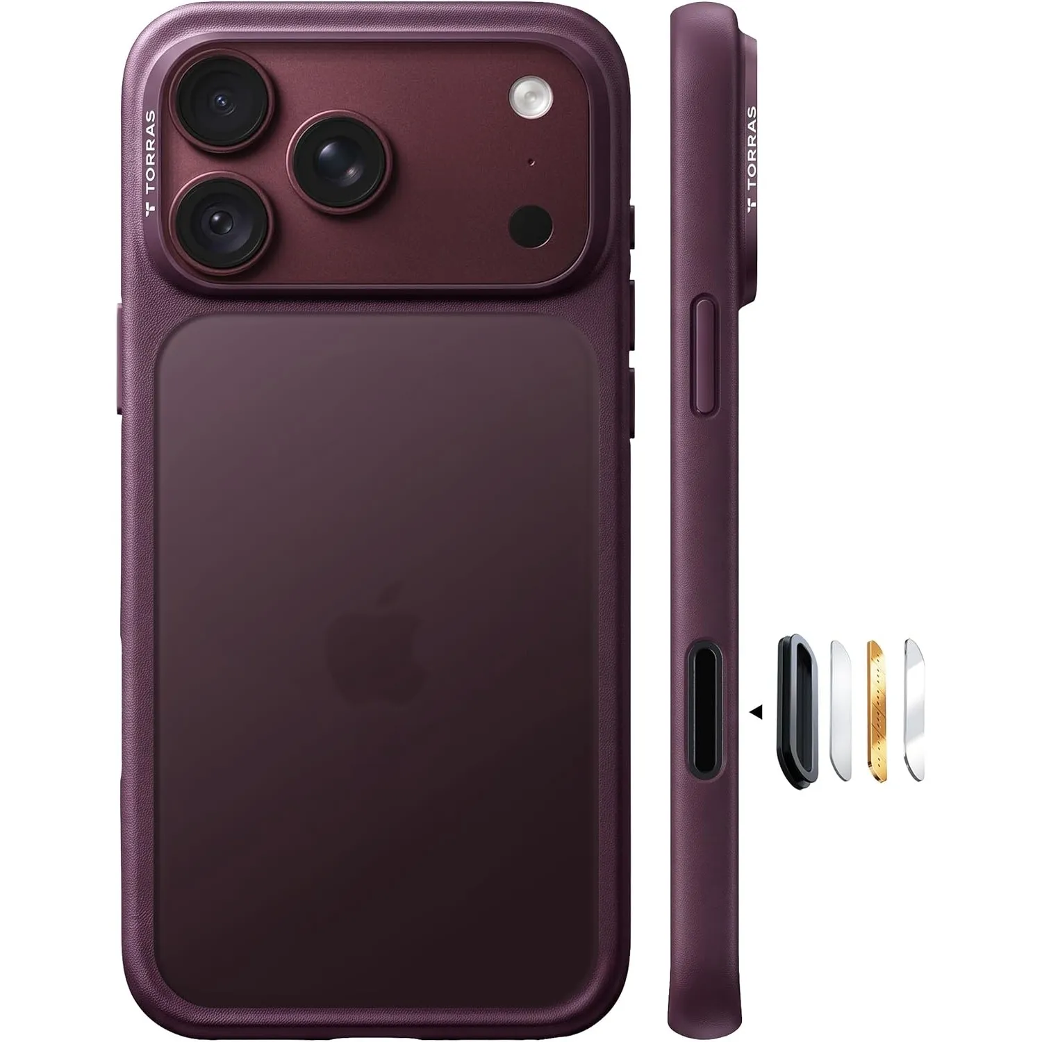 TORRAS Guardian für iPhone 18 Pro Hülle, Militärschutz Case, Burgundy