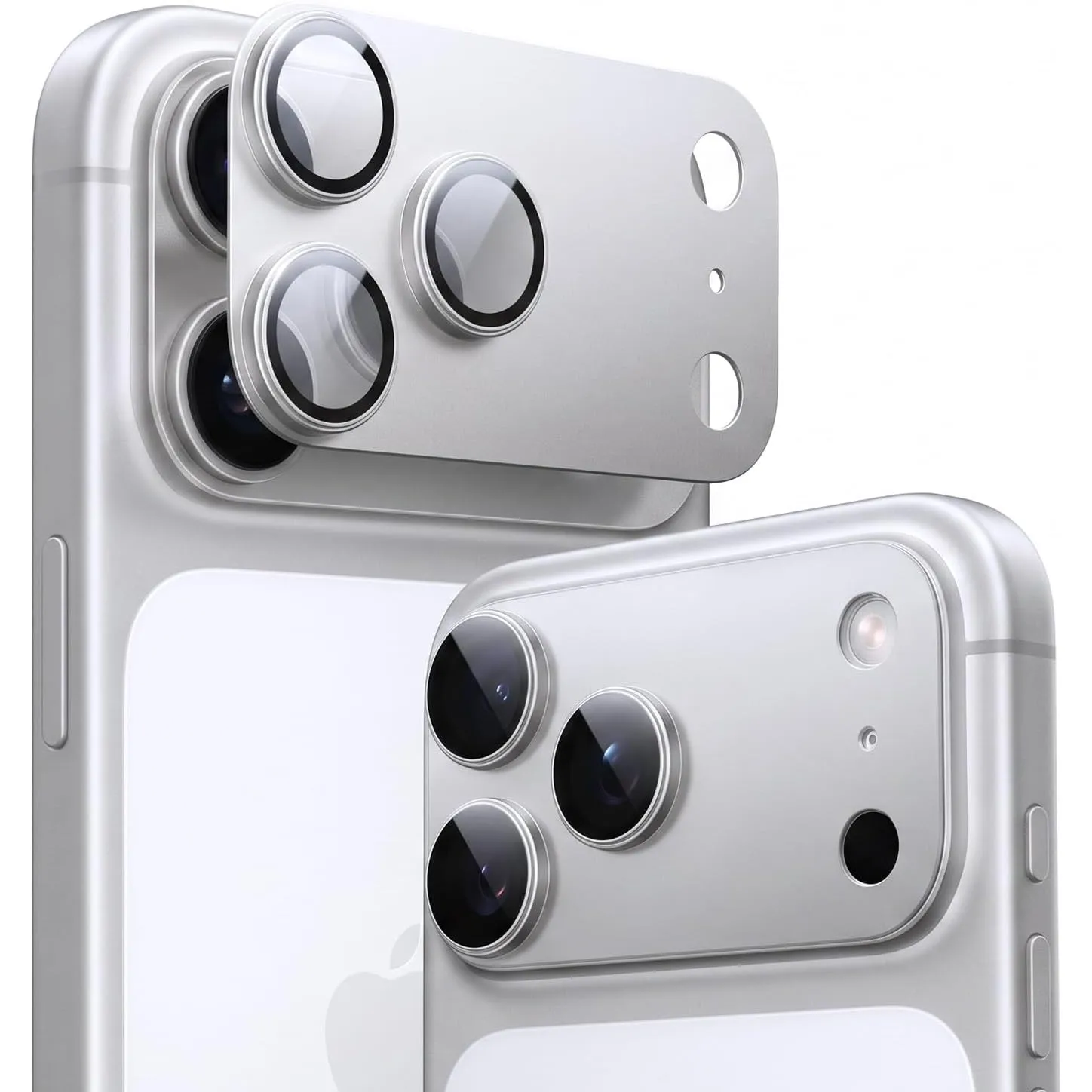 TORRAS für iPhone 18 Pro Max 9H+ Kratzfest Kameraschutz HD-Klares, Silber
