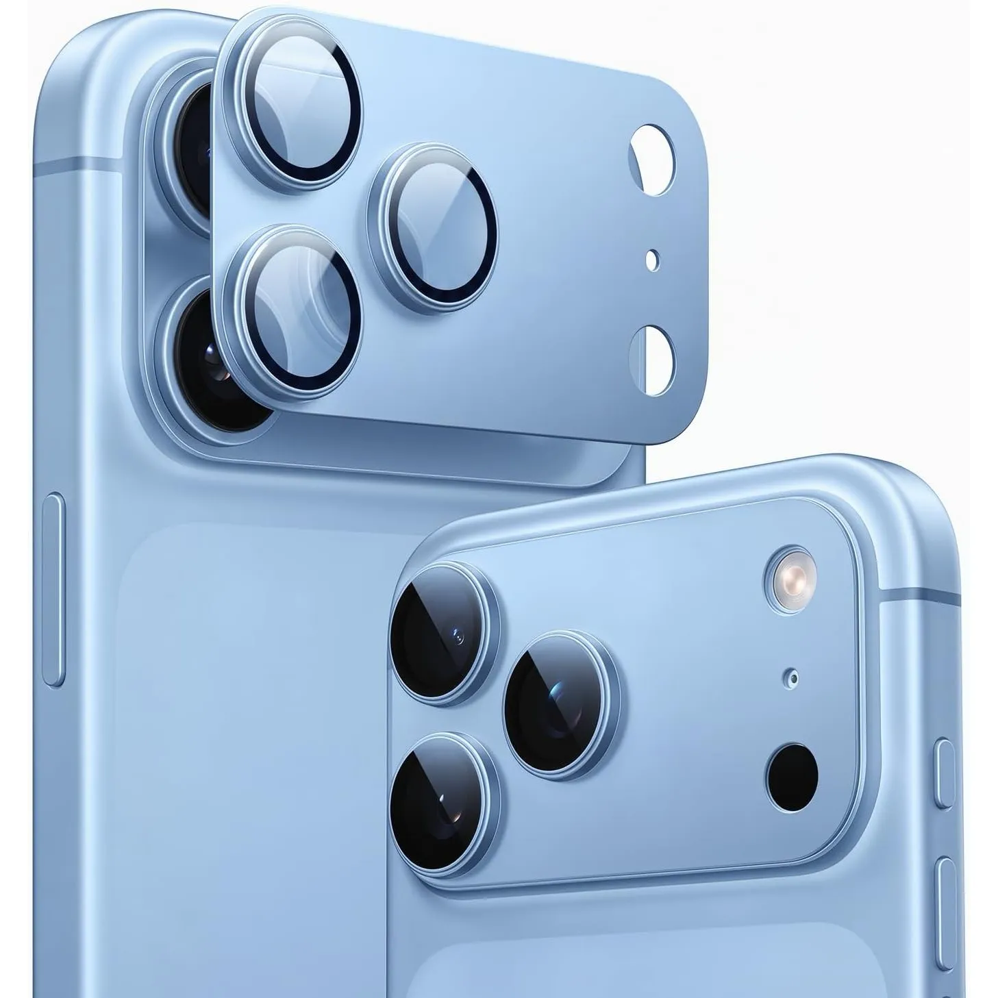 TORRAS für iPhone 18 Pro 9H+ Kratzfest Kameraschutz HD-Klares, Blau