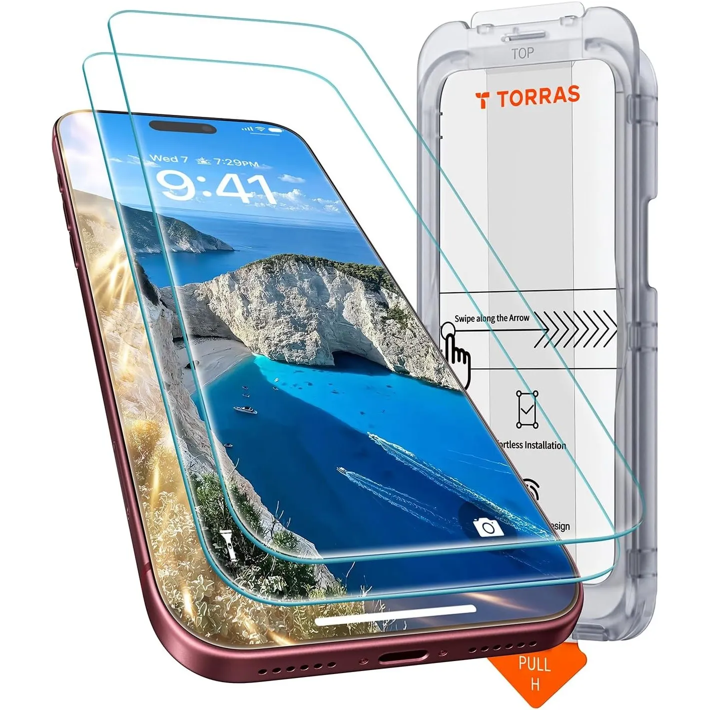 TORRAS SunView AR iPhone 18 Pro Max für Panzerglas 9H+ Anti-Reflex,2 Stück