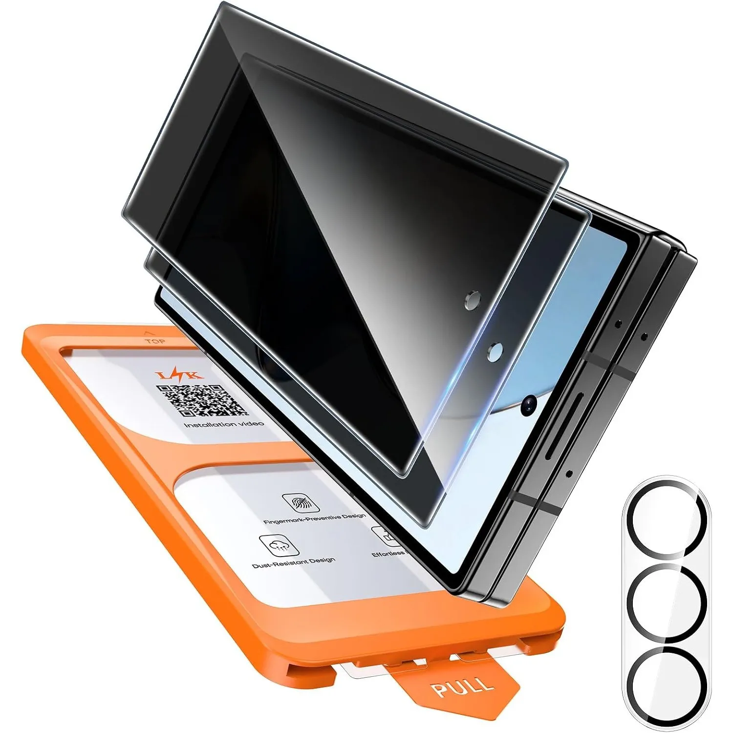 LϟK für Samsung Galaxy Z Fold 8 Ultra Sichtschutz mit Kameraschutz, 2 Stück