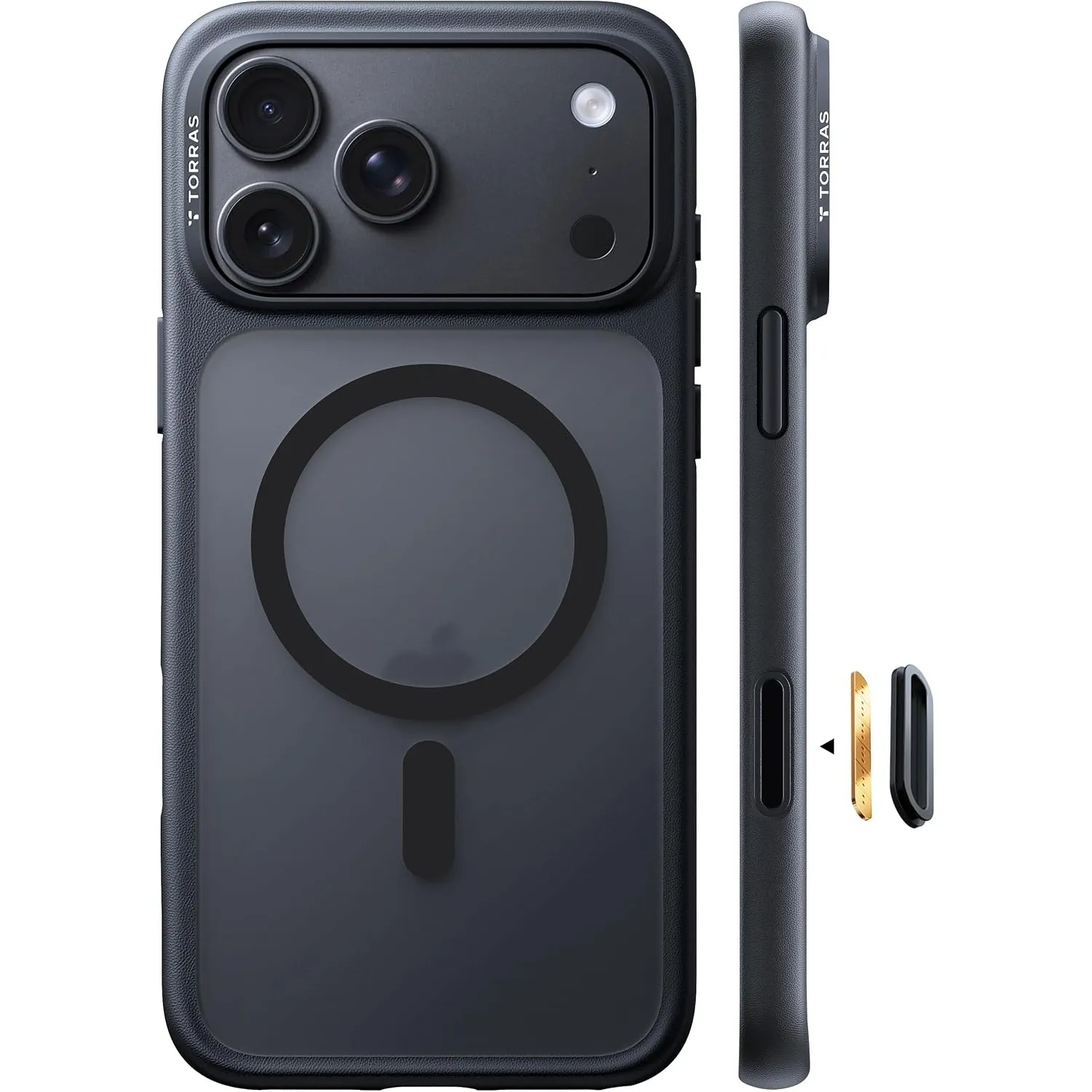 TORRAS Guardian-Mag für iPhone 18 Pro Hülle für MagSafe Case, Schwarz