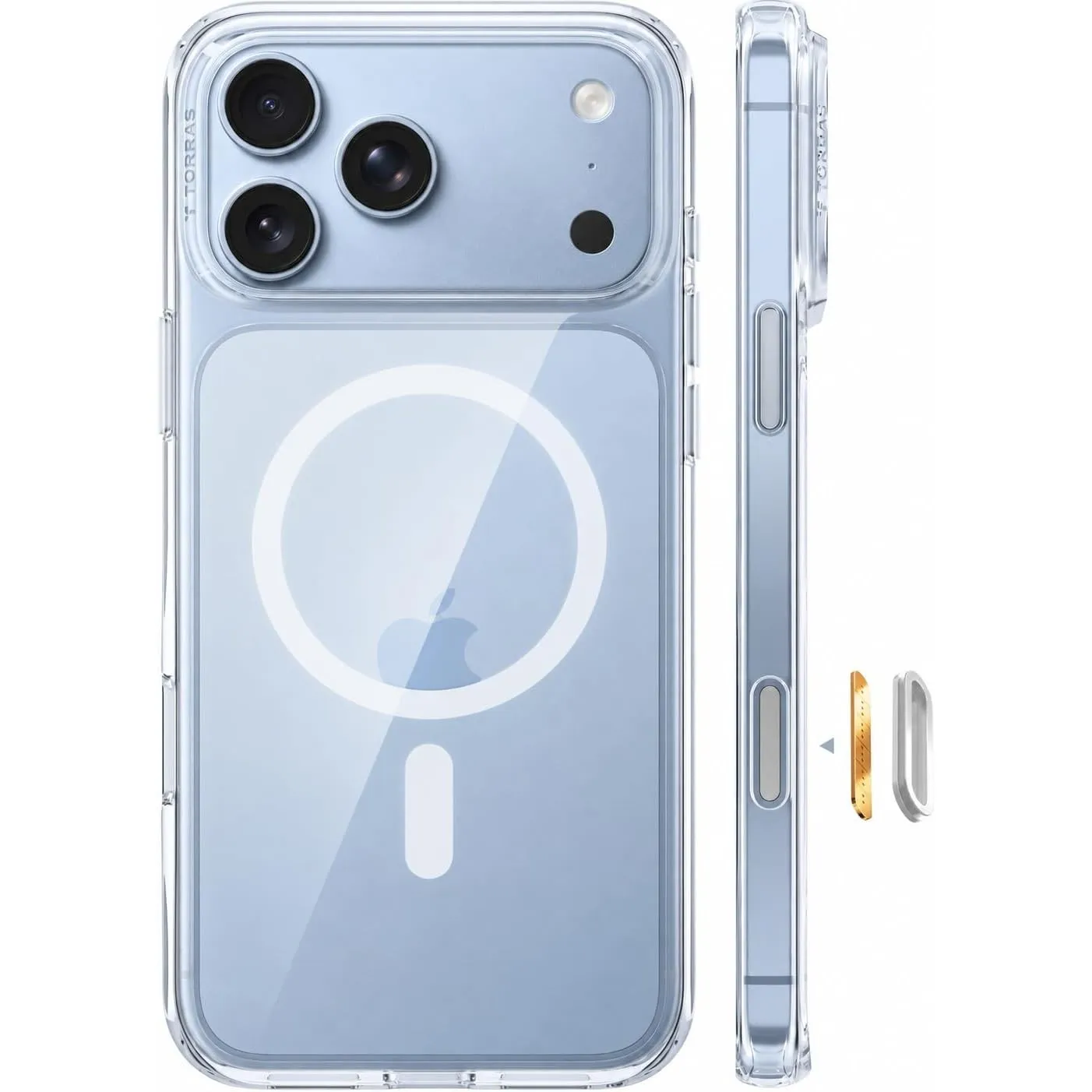 TORRAS Guardian-Mag für iPhone 18 Pro Max Hülle für MagSafe, Transparent