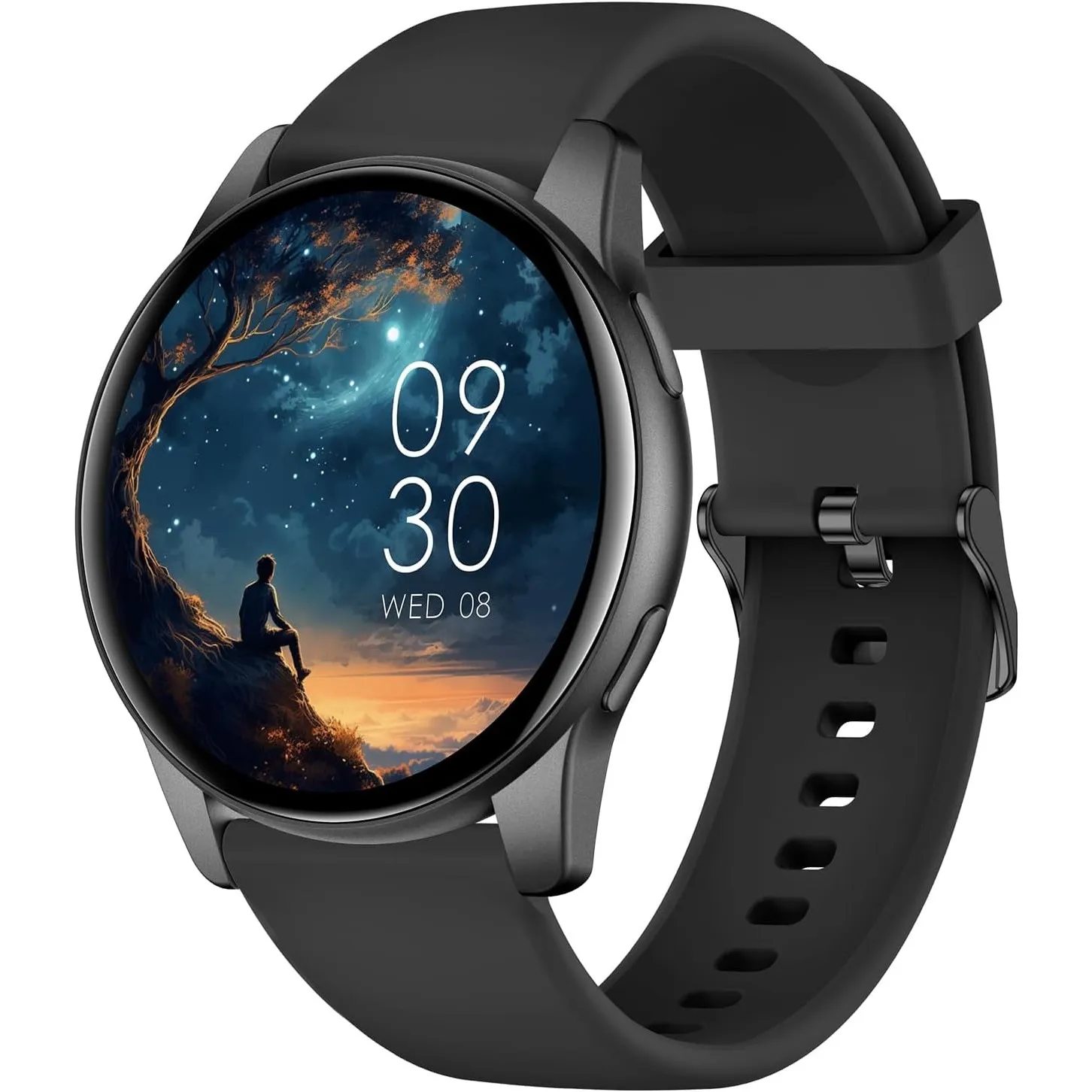 AcclaFit Smartwatch Damen Herren, 1.38 Zoll HD-Display Smart Watch mit Bluetooth Anrufe, Fitness Tracker mit Herzfreque…