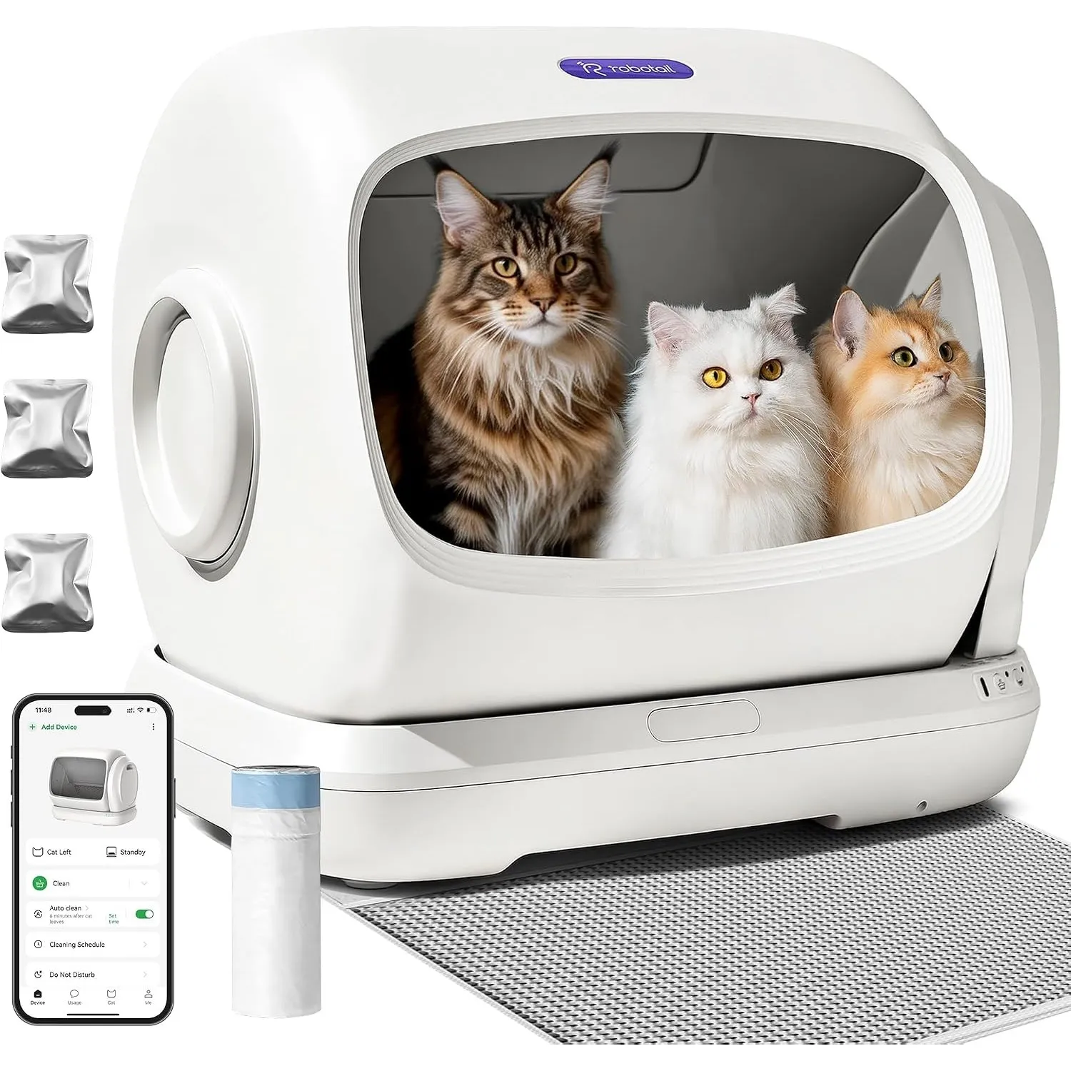 XXXL Katzenklo Selbstreinigend Selbstreinigende Katzentoilette Elektrisches