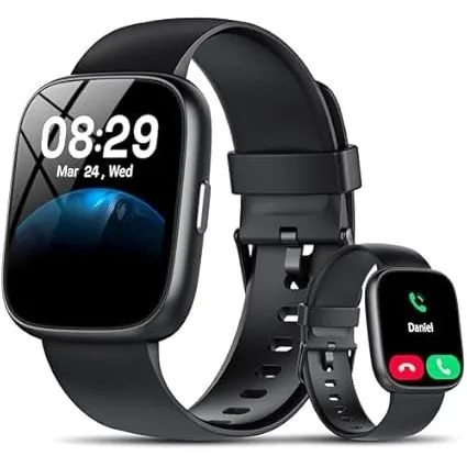 Smartwatch Damen Herren, 1.83" Fitness Tracker mit Alexa/Telefonfunktion, 120+Sportmodi Fitnessuhr mit Herzfrequenz/Sch…