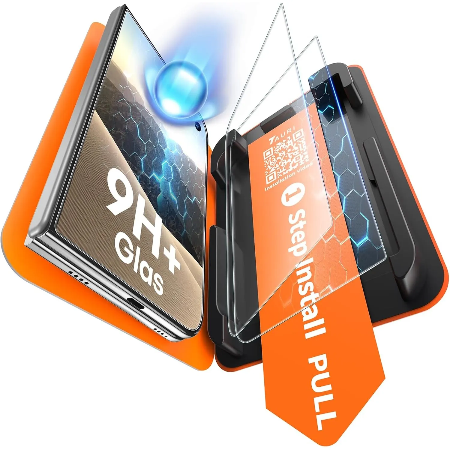 TAURI für iPhone Duo Panzerglas 5,4 Zoll - 2 Stück