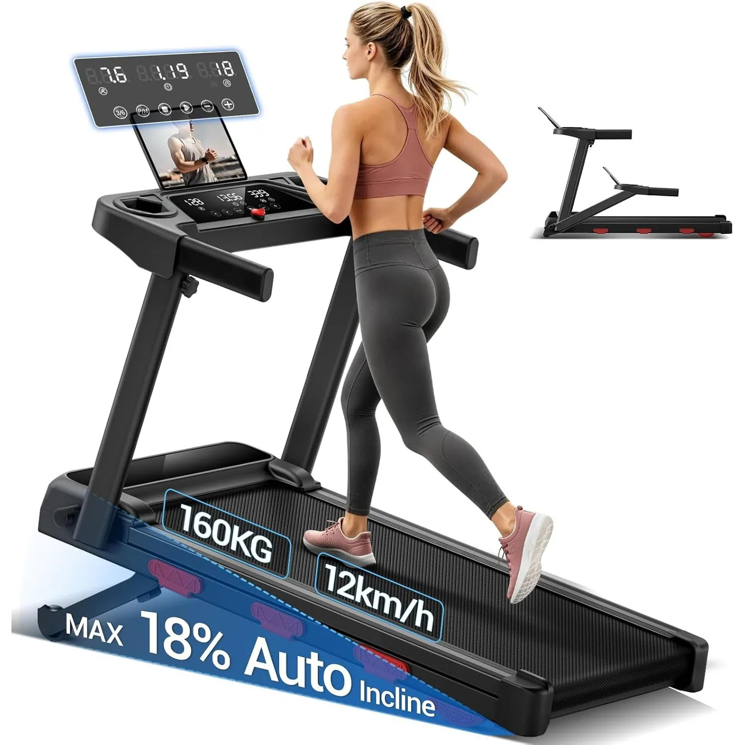 UMAY Laufband mit automatischer Steigung