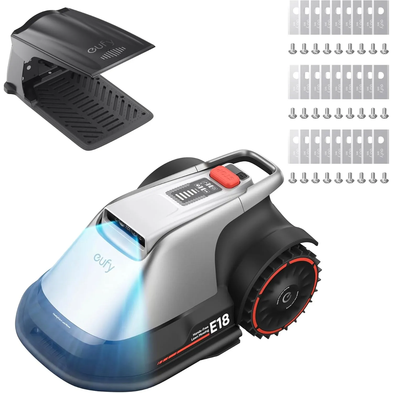 Anker eufy Mähroboter E18 Set, Garage+Ersatzklingen, ohne Begrenzungskabel