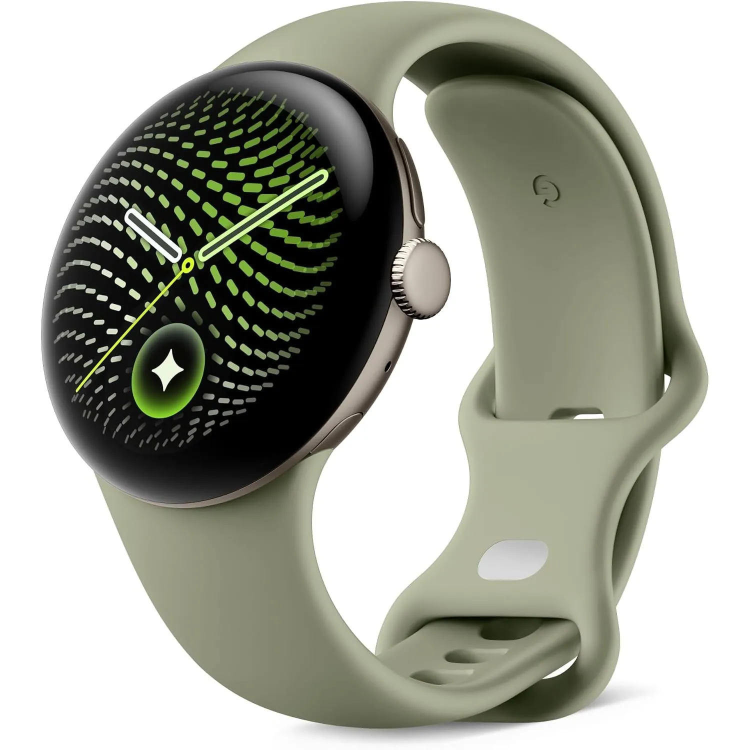 Google Pixel Watch 5 (41 mm) - Smartwatch - Pyrite Case/Olive Band, LTE