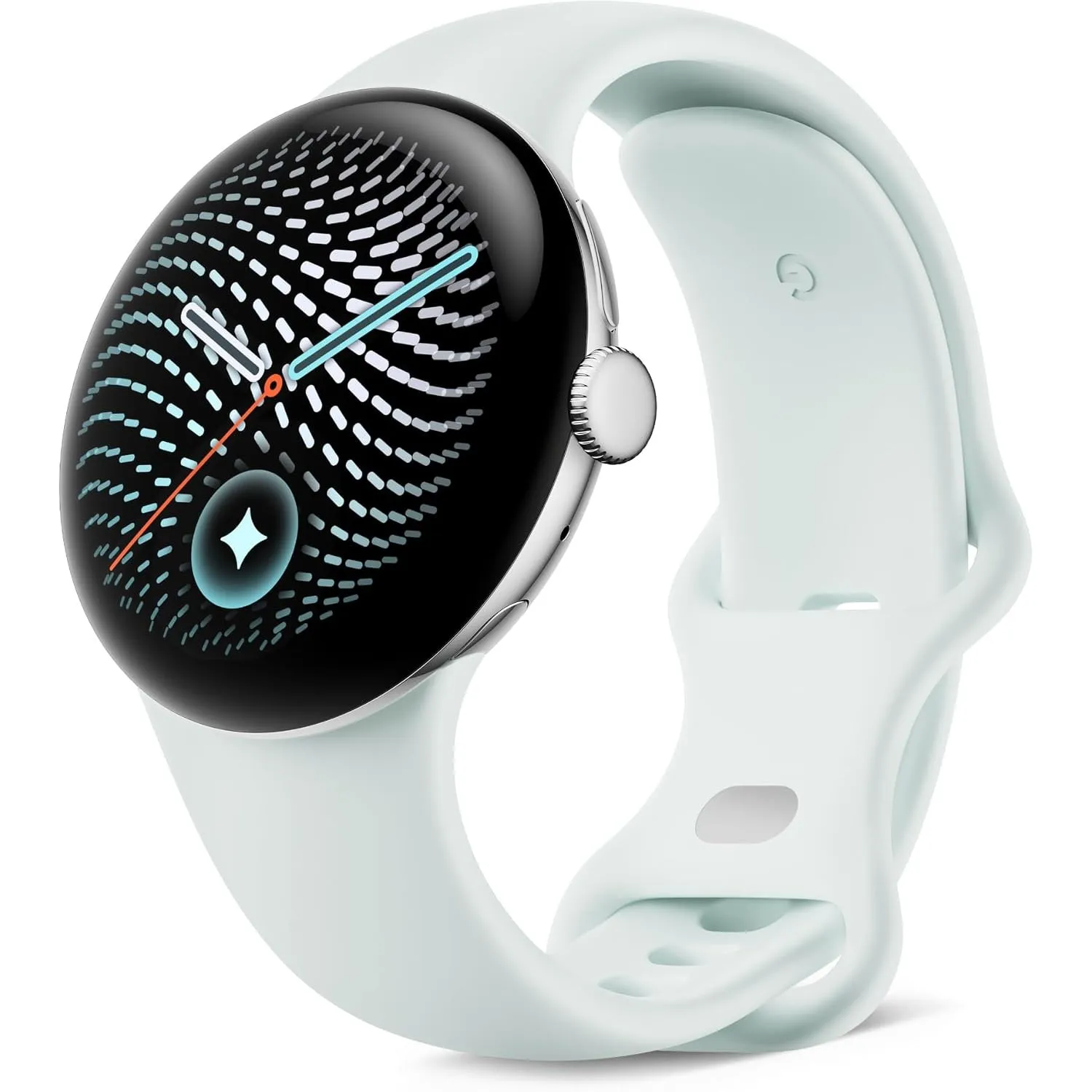 Google Pixel Watch 5 (41 mm) - Smartwatch - Silver Case/Fog Band, Wi-Fi