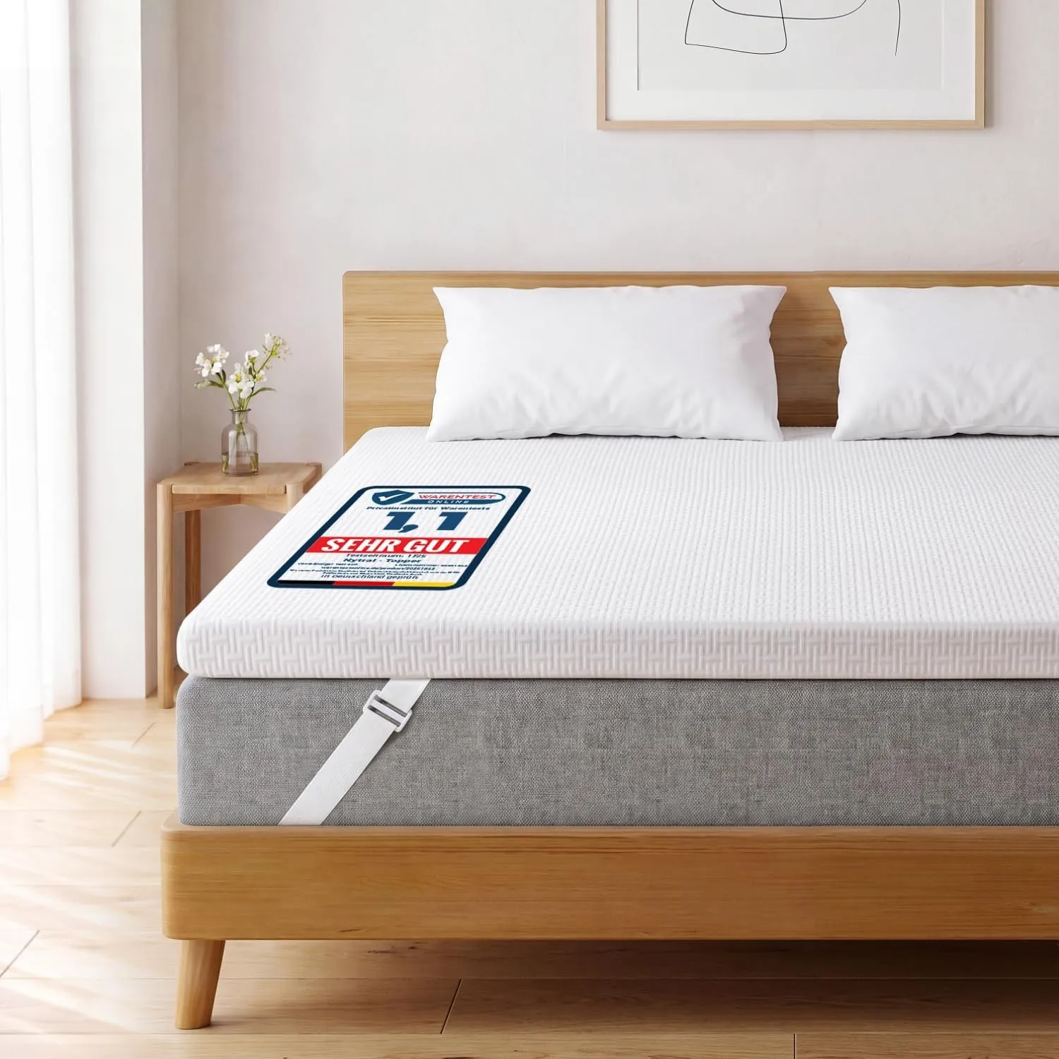 Topper 180x200cm H5/H6, 7CM Höhe Matratzentopper für Schlafsofa Bett, Boxspringbett, Wohnwagen, Schlafsofa, Rutschfeste…