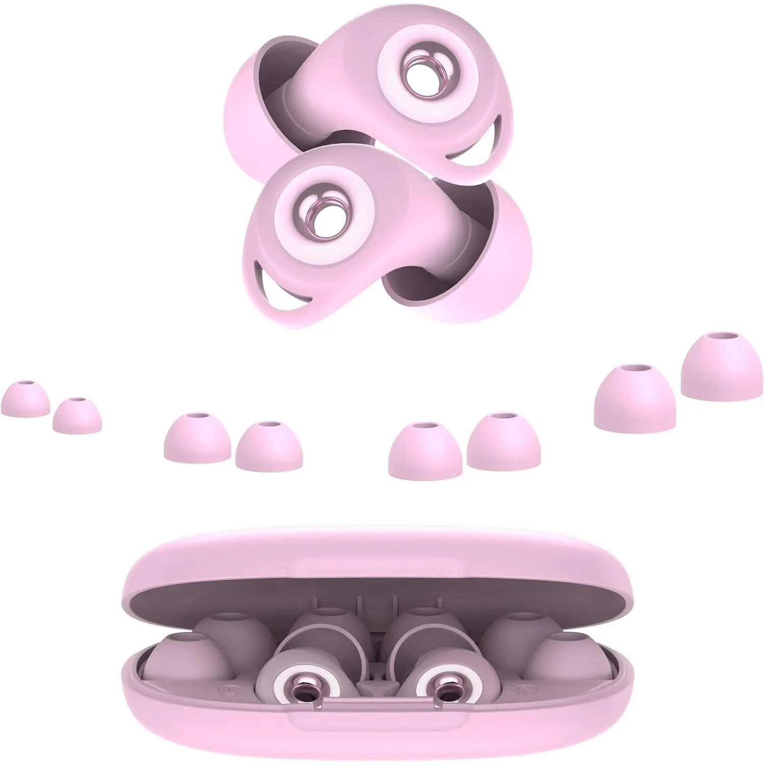 Ohrstöpsel zum Schlafen, 45dB Noise Cancelling Gehörschutz Earplugs, rosa